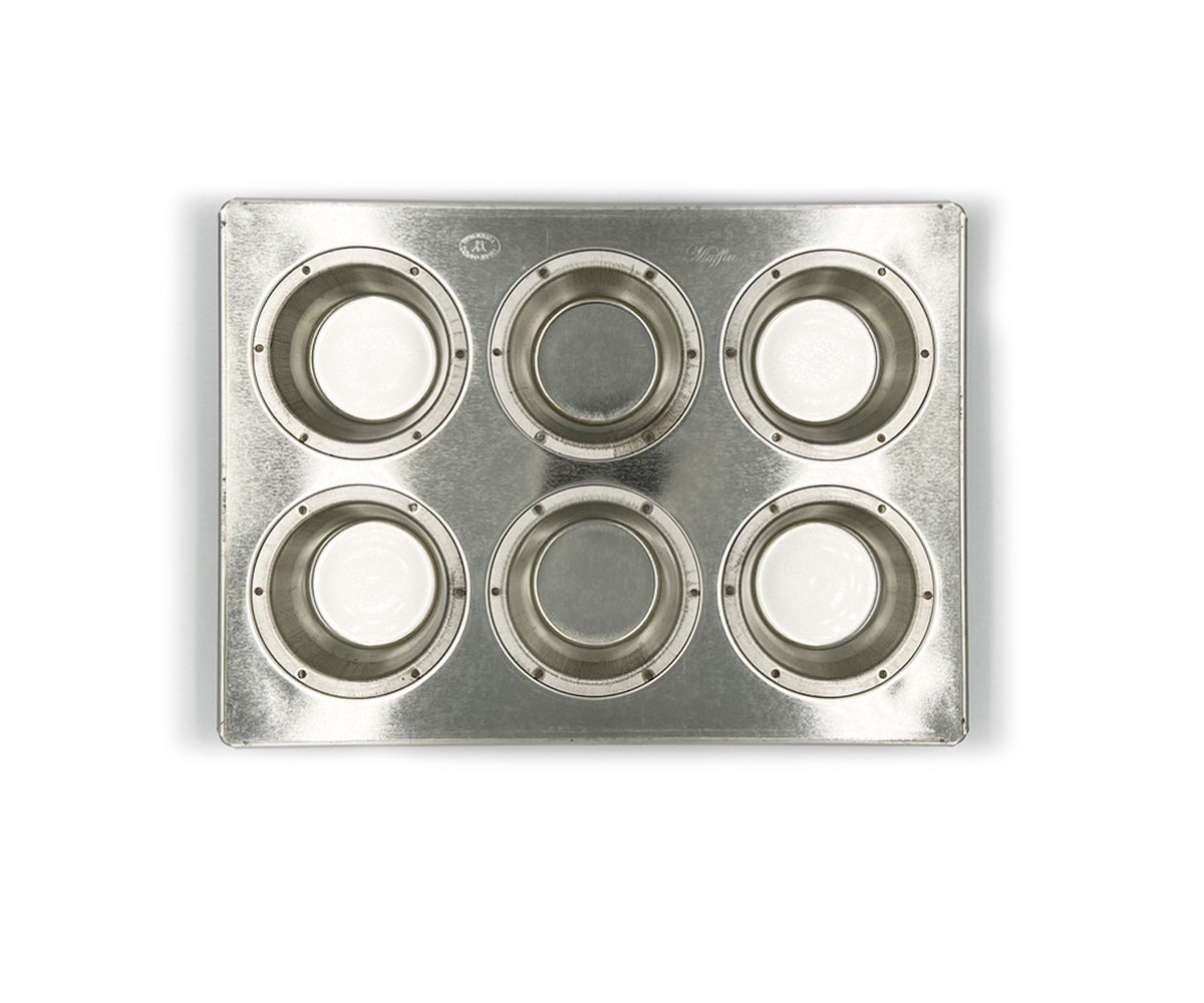 Silicone-coated SV Traditional muffin Pan (6 pieces)