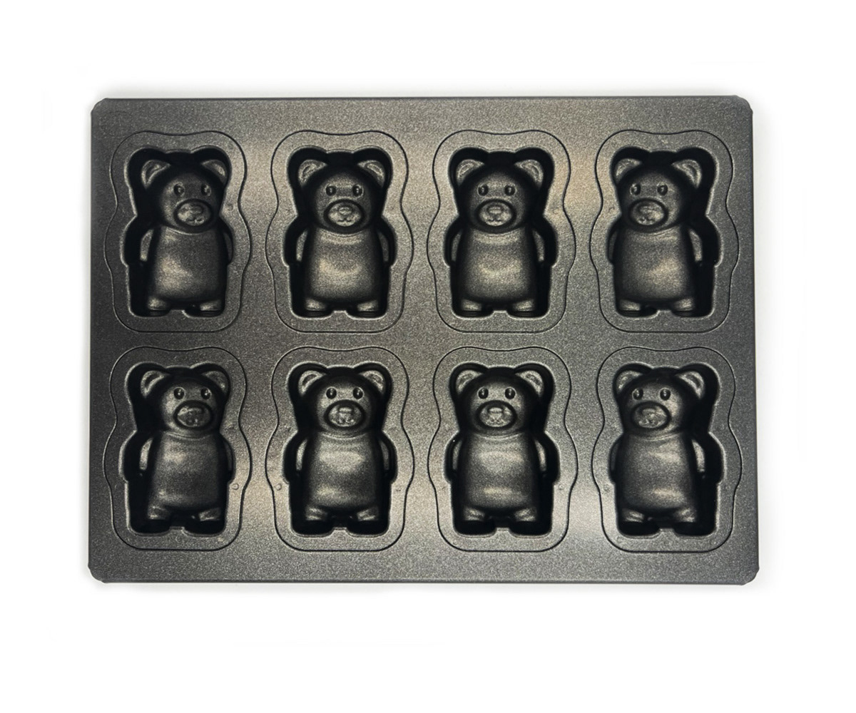 Teflon-coated MB Teddy Bear Baking Pans (8 pieces)