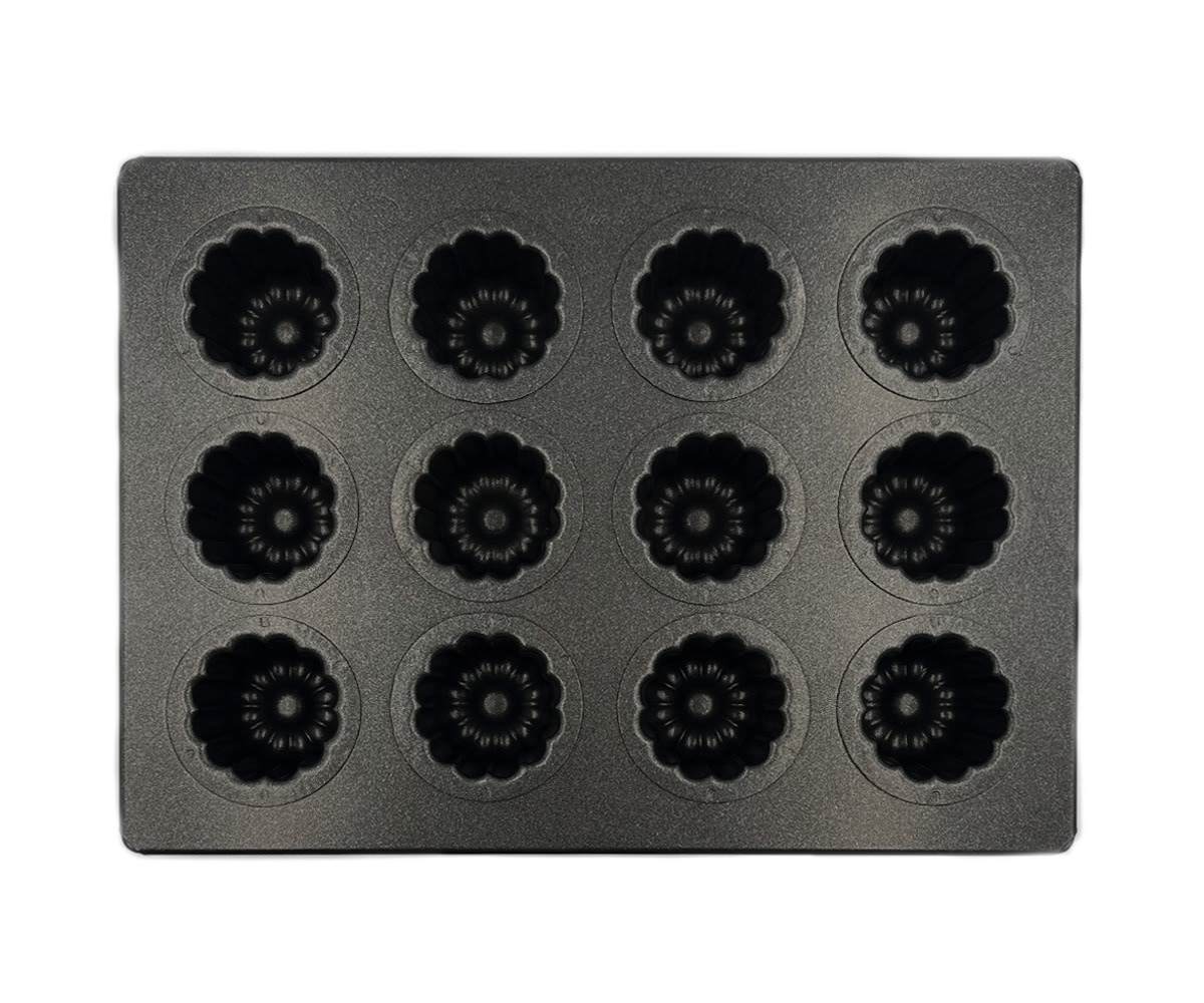 Teflon-coated MB Canelé Baking Pans (12 pieces)