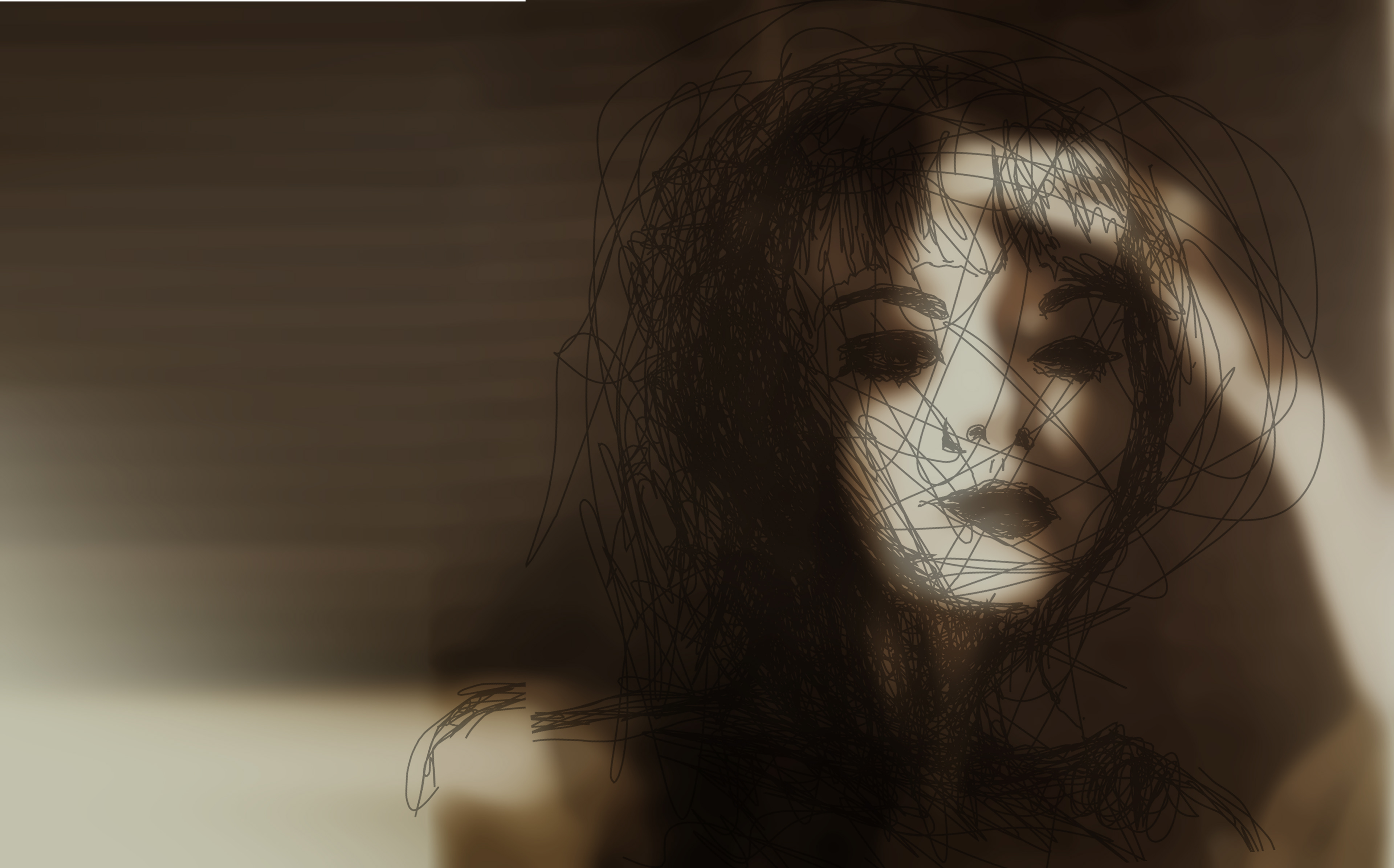 ”Isabell72”, 2015, overpainted image on canvas, 120x80cm