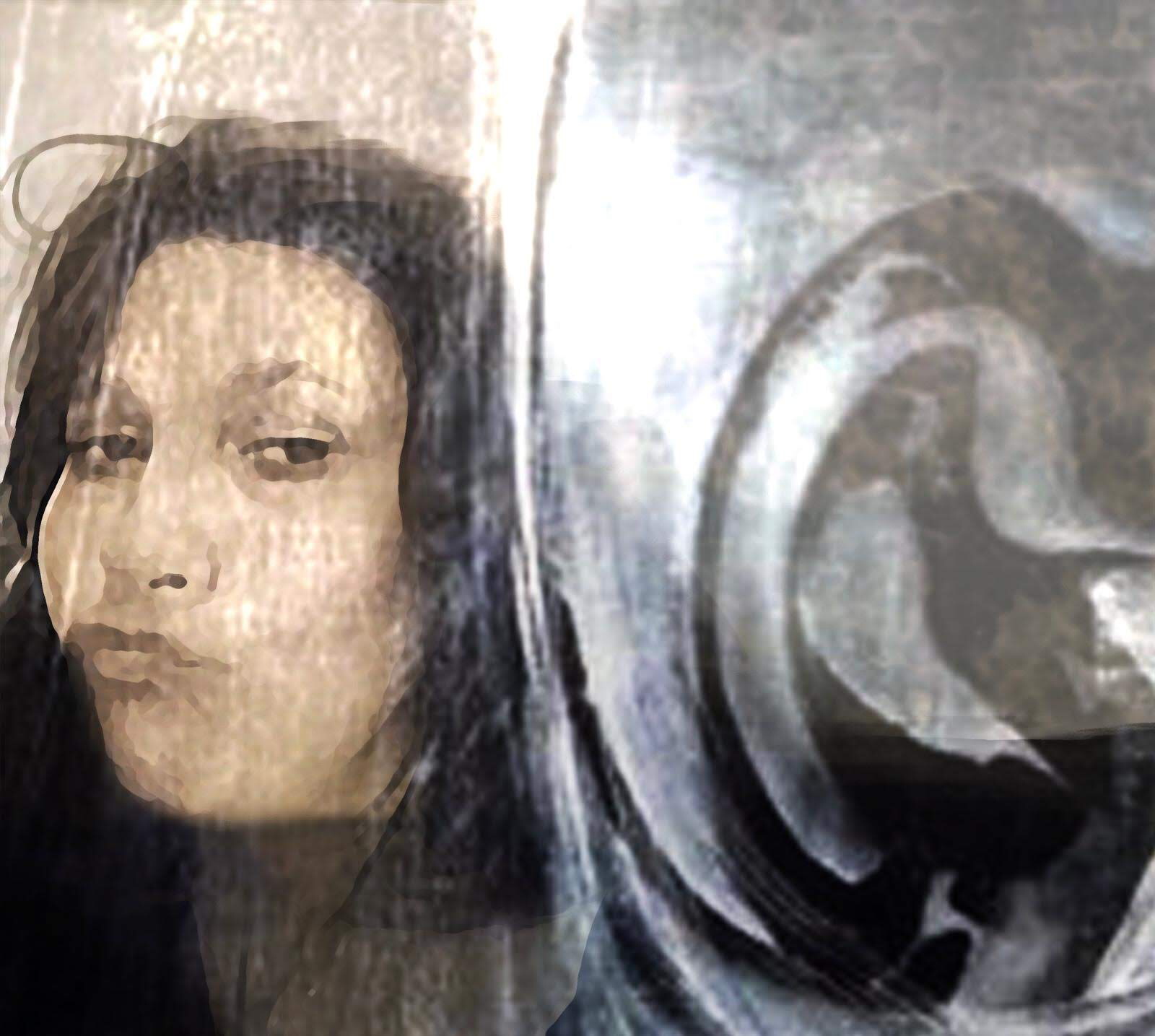 ”Kiss with circles, 2020, overpainted photography, 60x90cm on print (sold)
