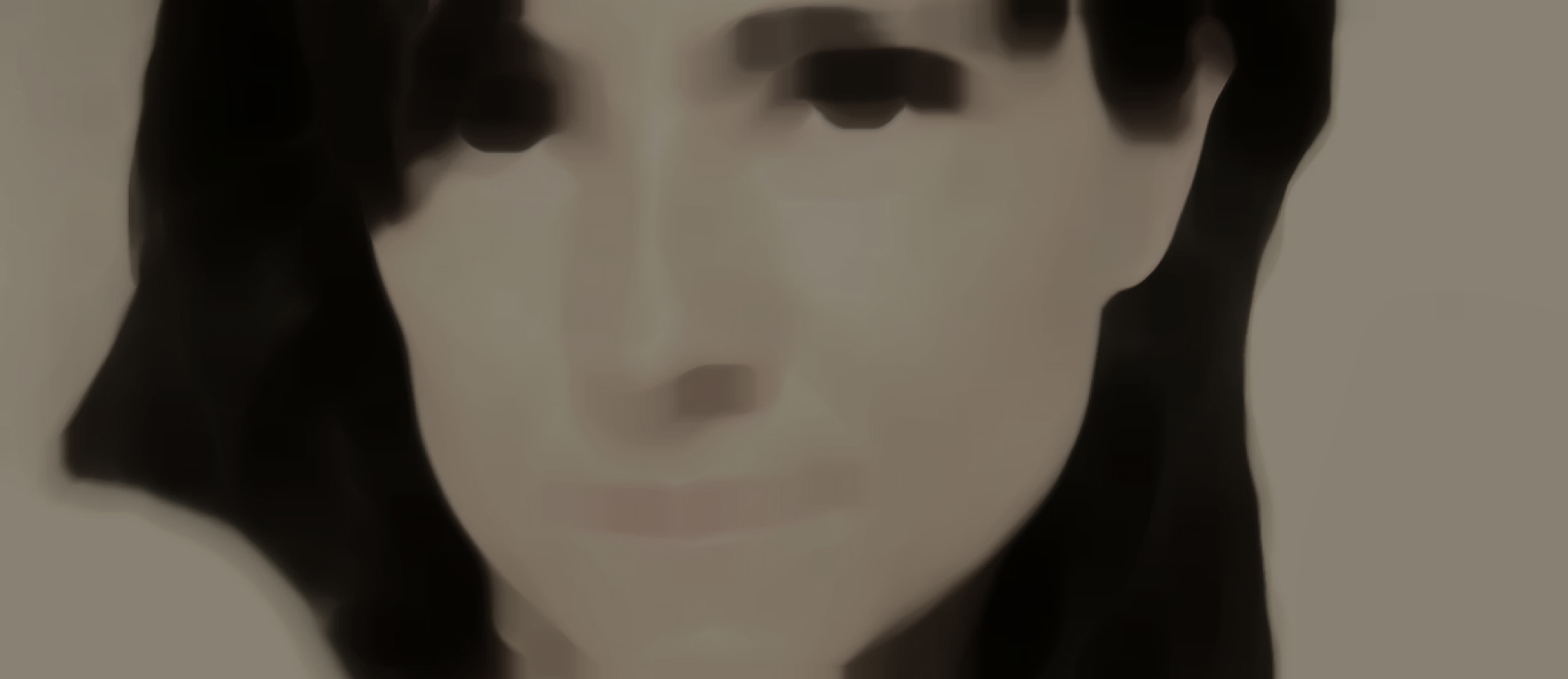 ”DONNA”, 2009, overpainted photography on canvas, 160x90cm