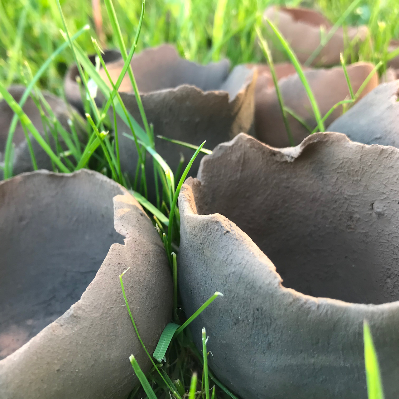 fired pinch pots