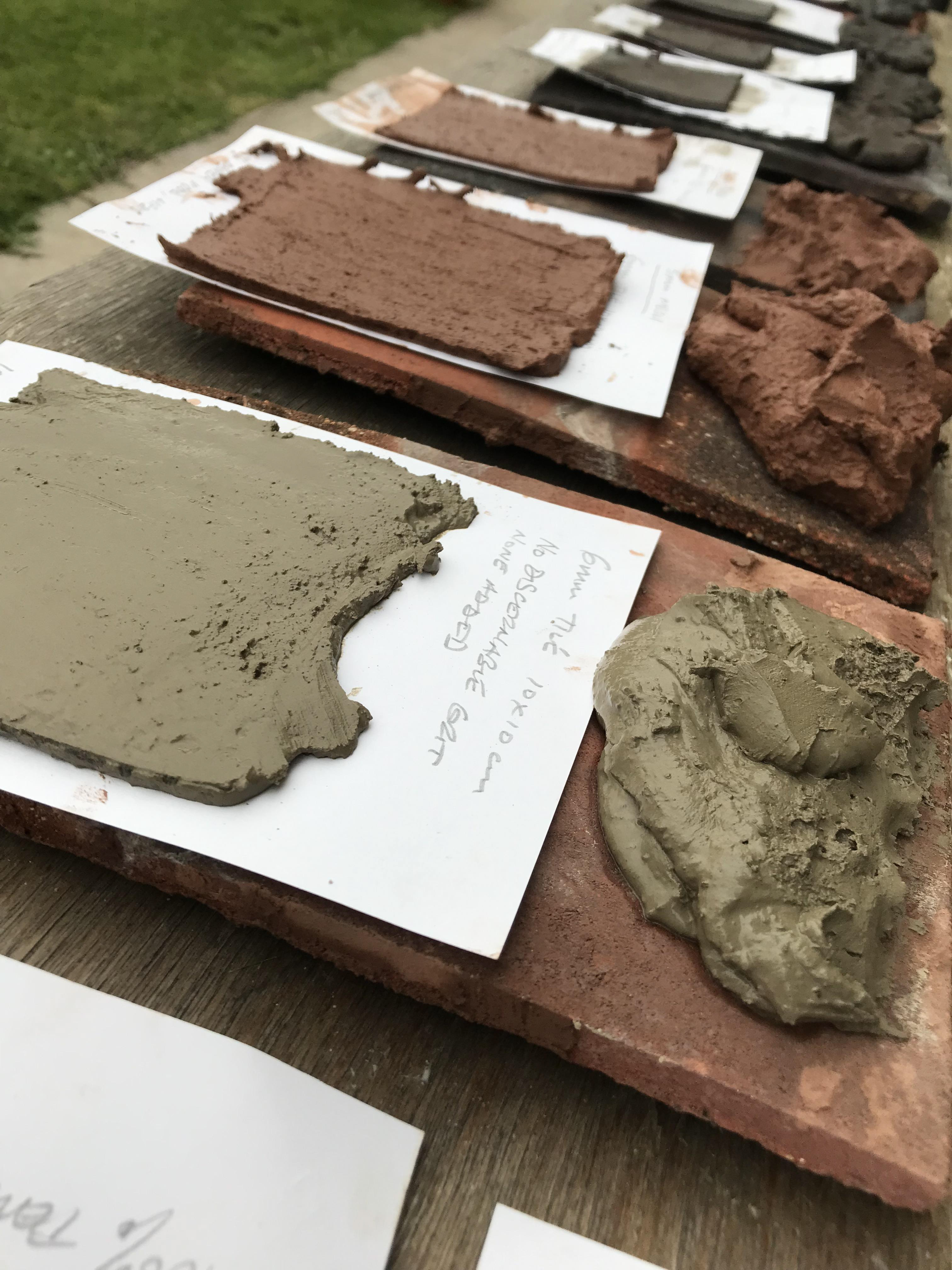 My first batch of test tiles