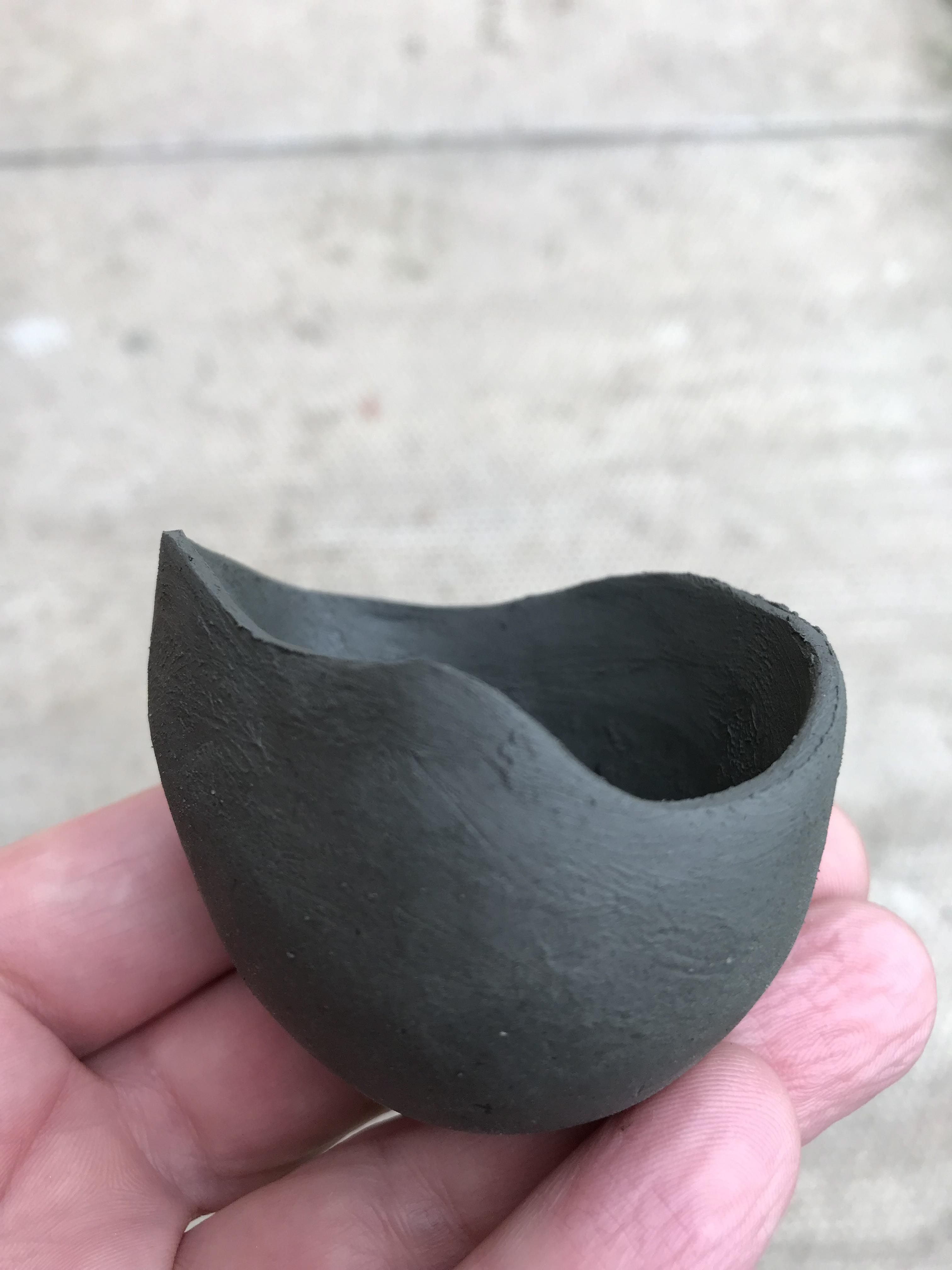 Beach clay sample pot