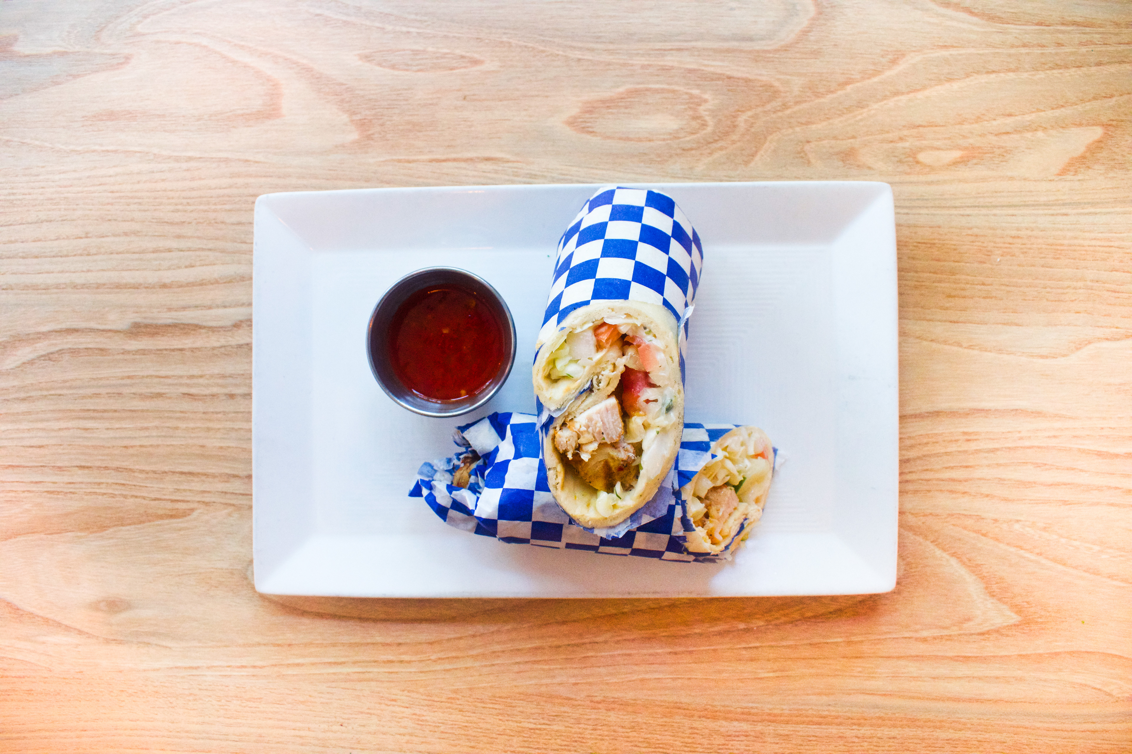 Chicken Kebab Gyro Wrap