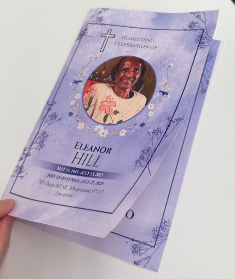 Modern Funeral Pamphlet