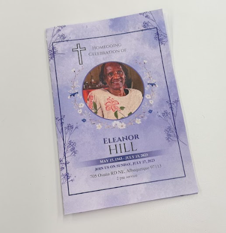 Modern Funeral Pamphlet