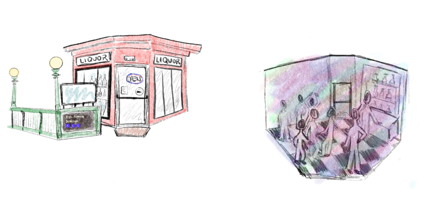 Preliminary set designs for Princess
