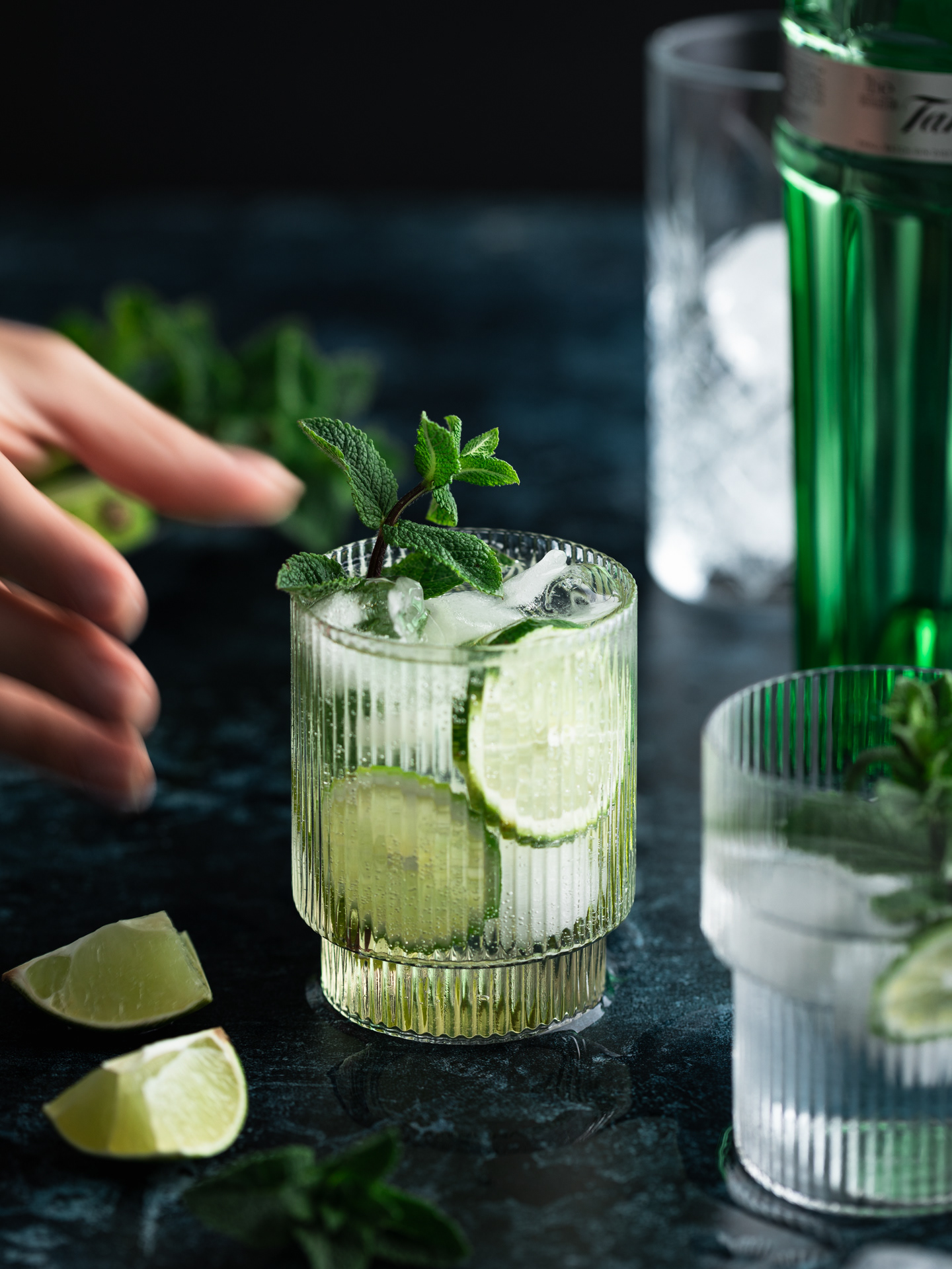 A drink image of an Hugo Spritz photographed by Ioana Ursu Food and Drink Photographer London