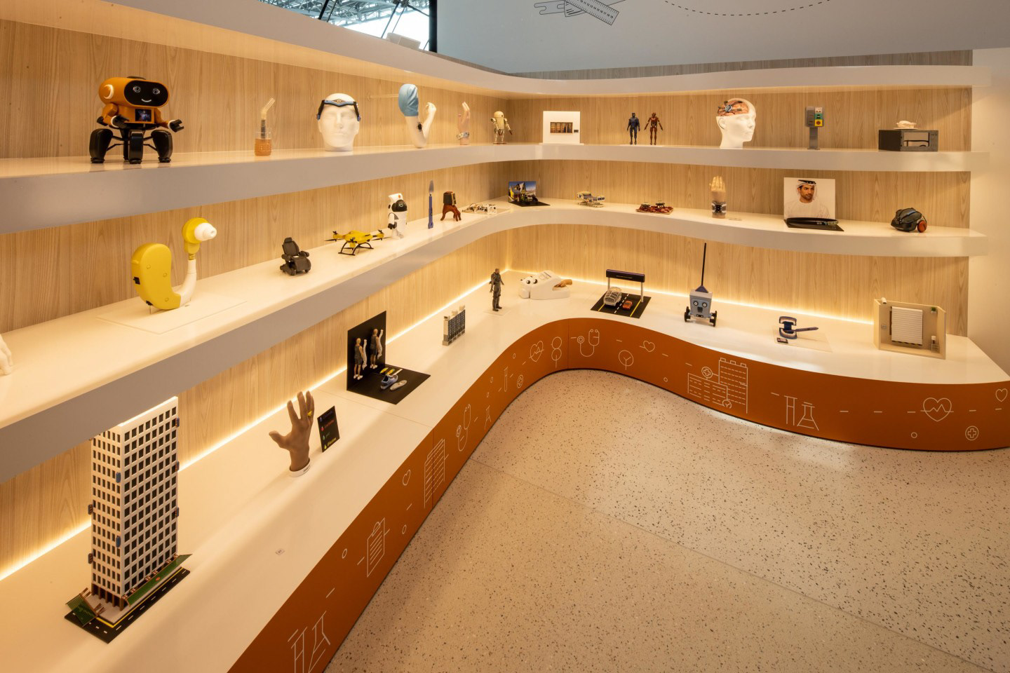 Exhibition space at Expo 2020 Terra - The Sustainability Pavilion