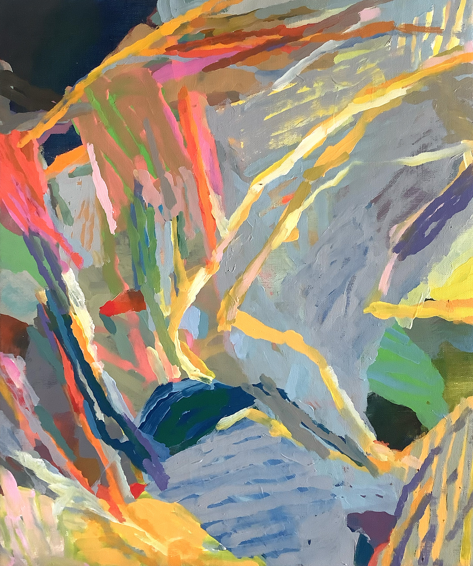 Sans titre - huile sur toile 2025 - 55x46 cm