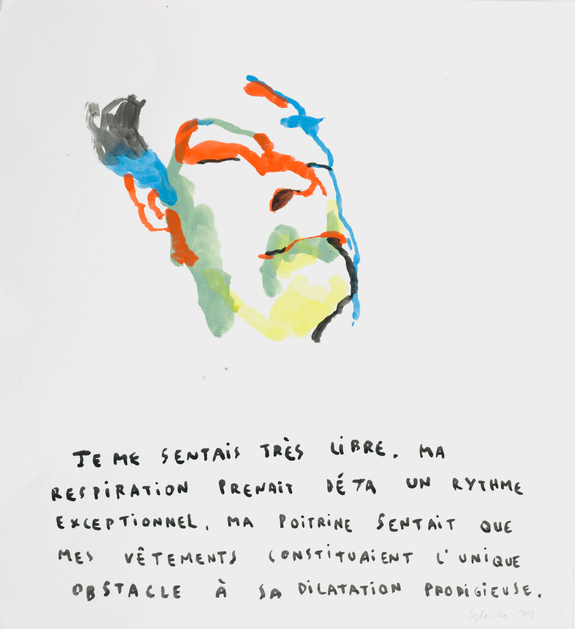gouache sur papier - 58x43 - 2013