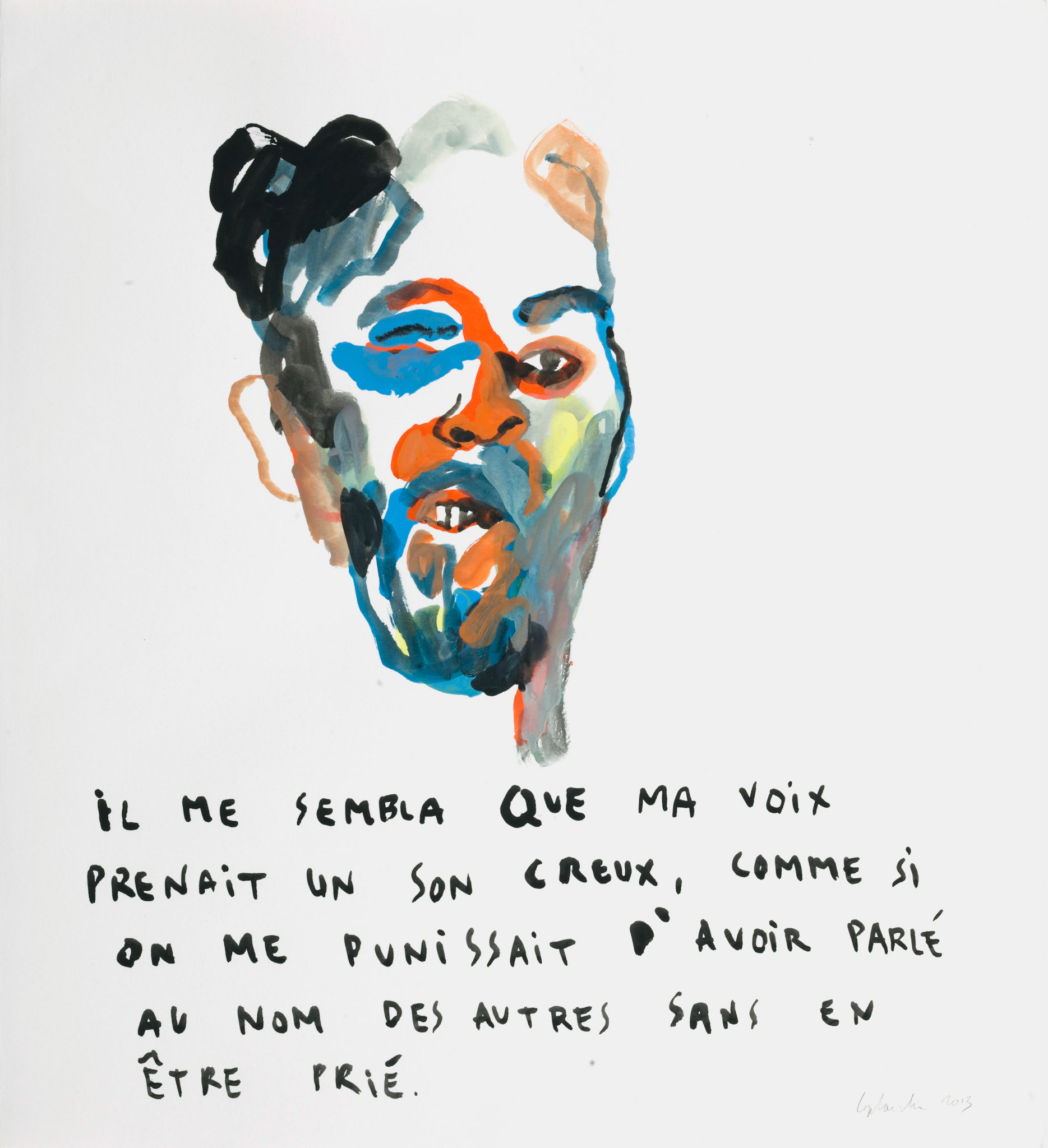 gouache sur papier - 58x43 - 2013