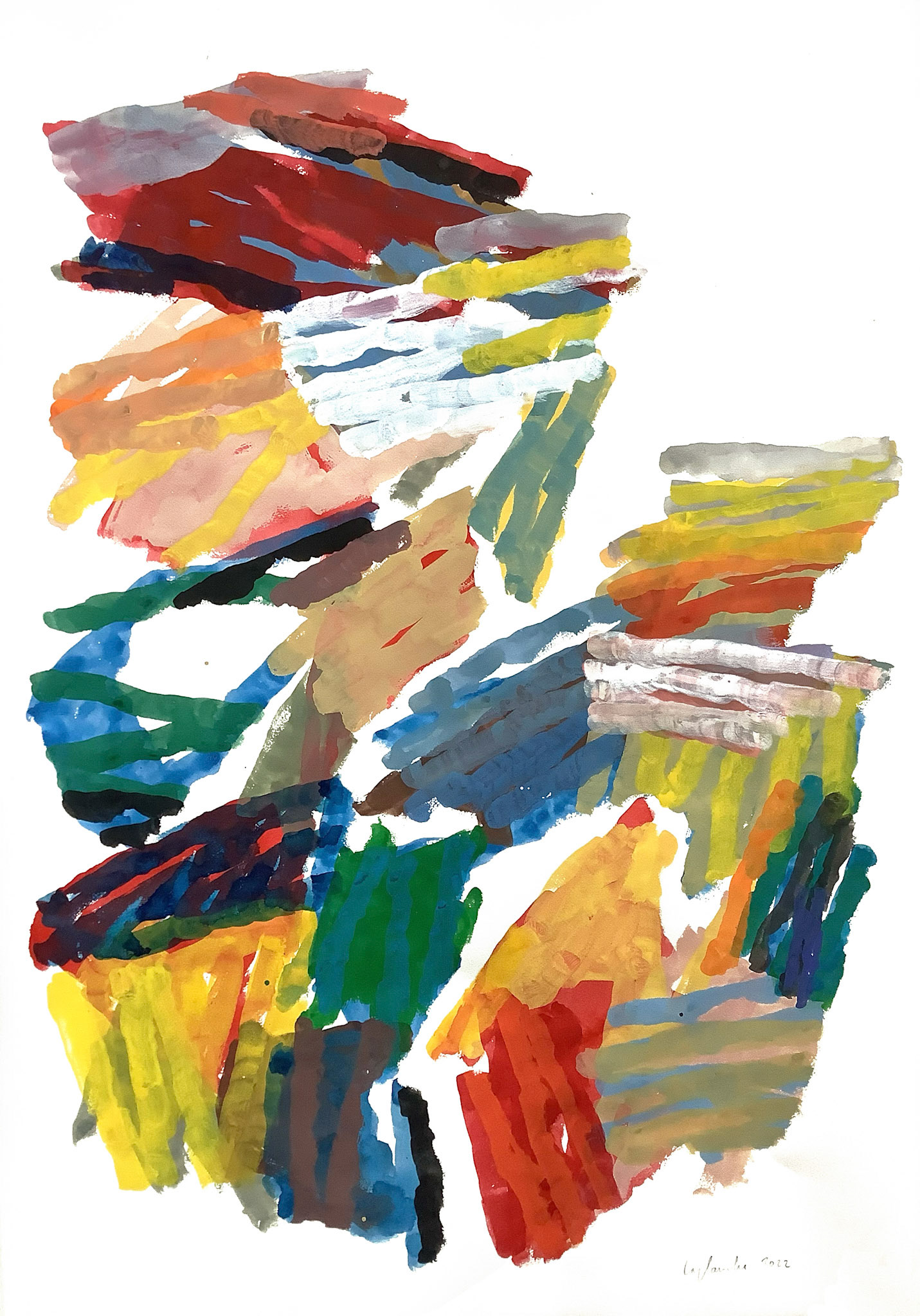 sans titre - gouache sur papier - 105x75 cm - 2021