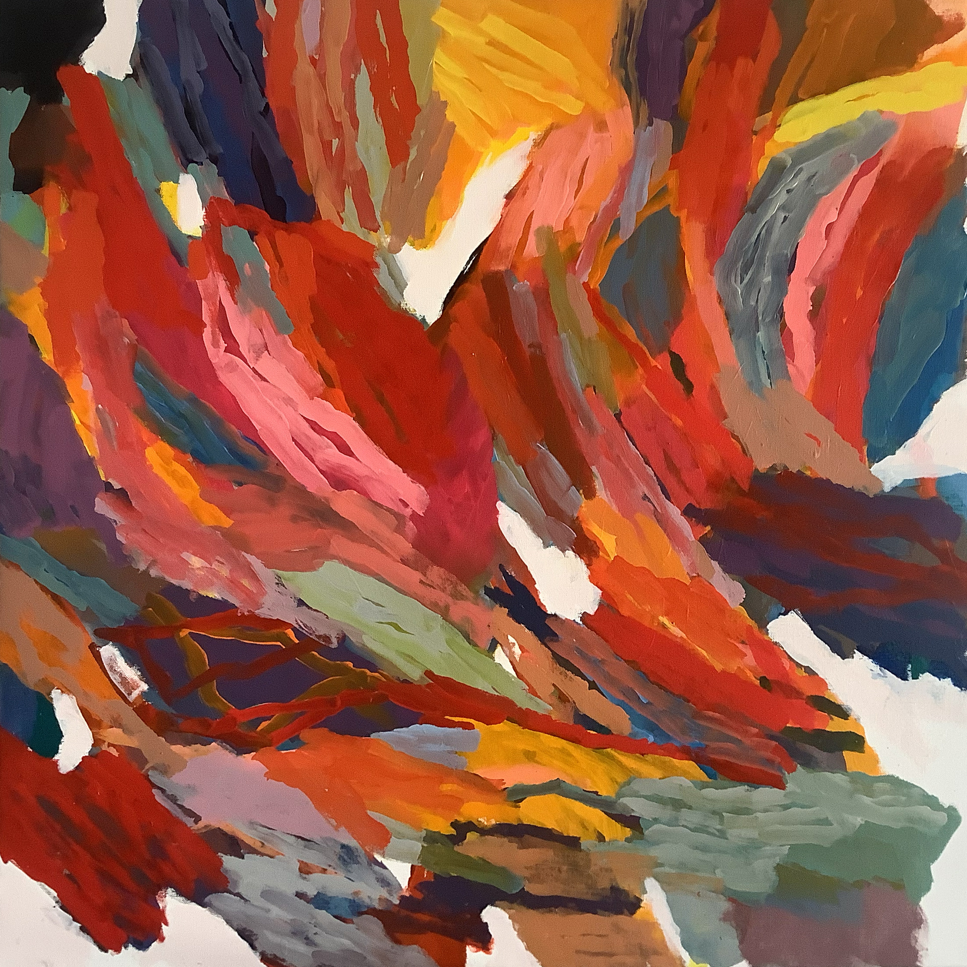 Sans titre - huile sur toile 2025 - 80x80 cm