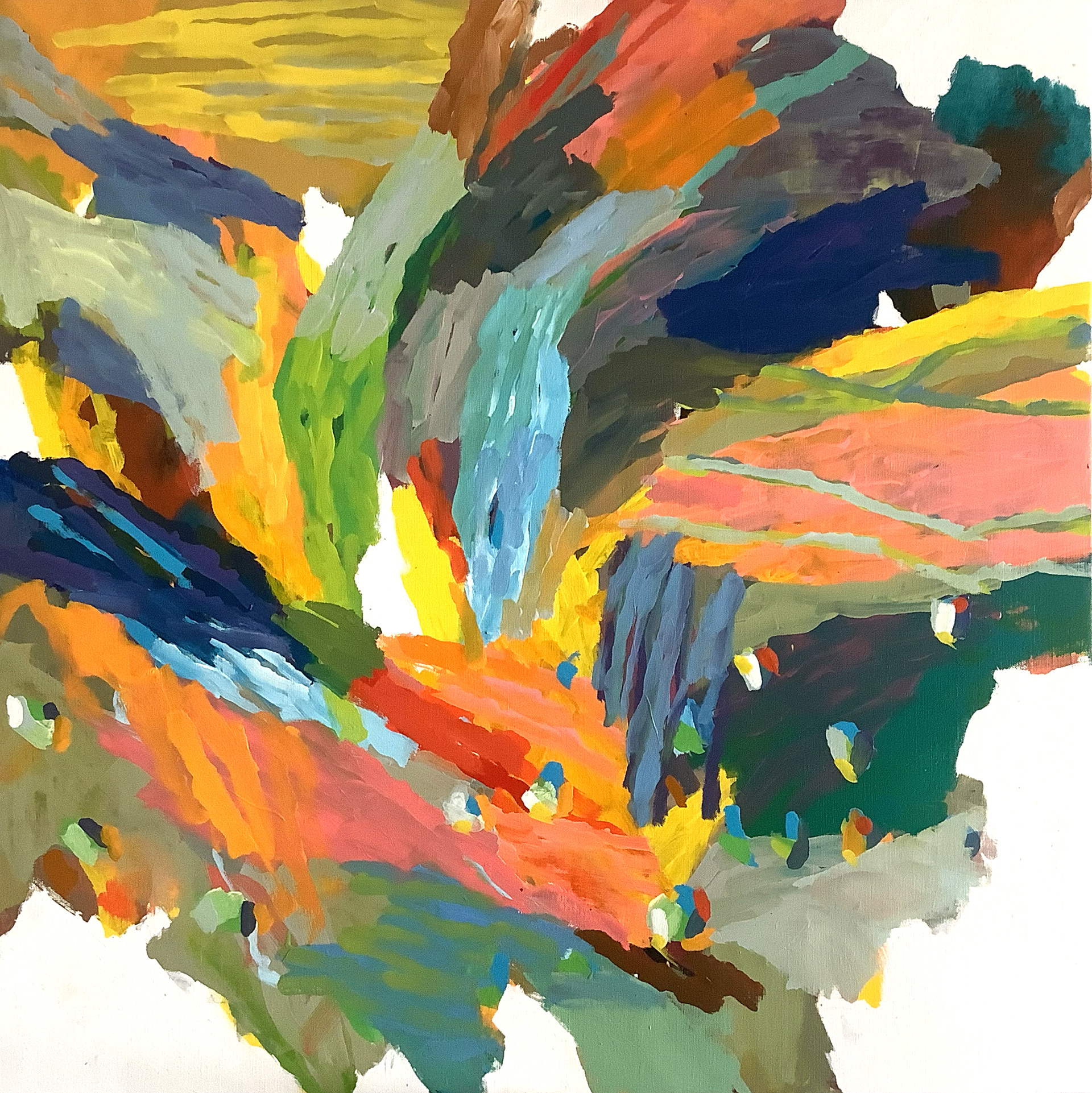 Sans titre - huile sur toile 2025 - 80x80 cm
