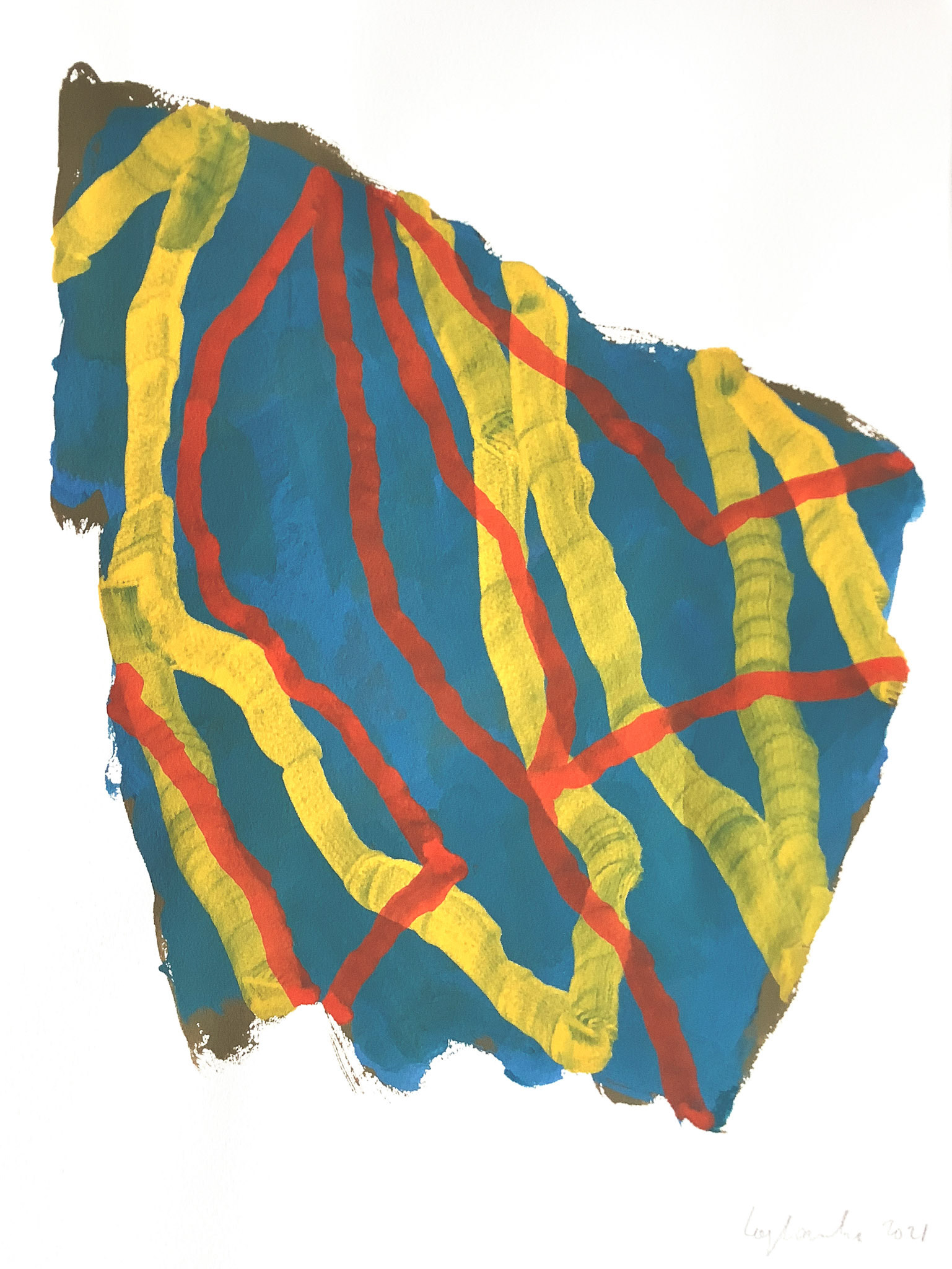 gouache sur papier 28x38 2021