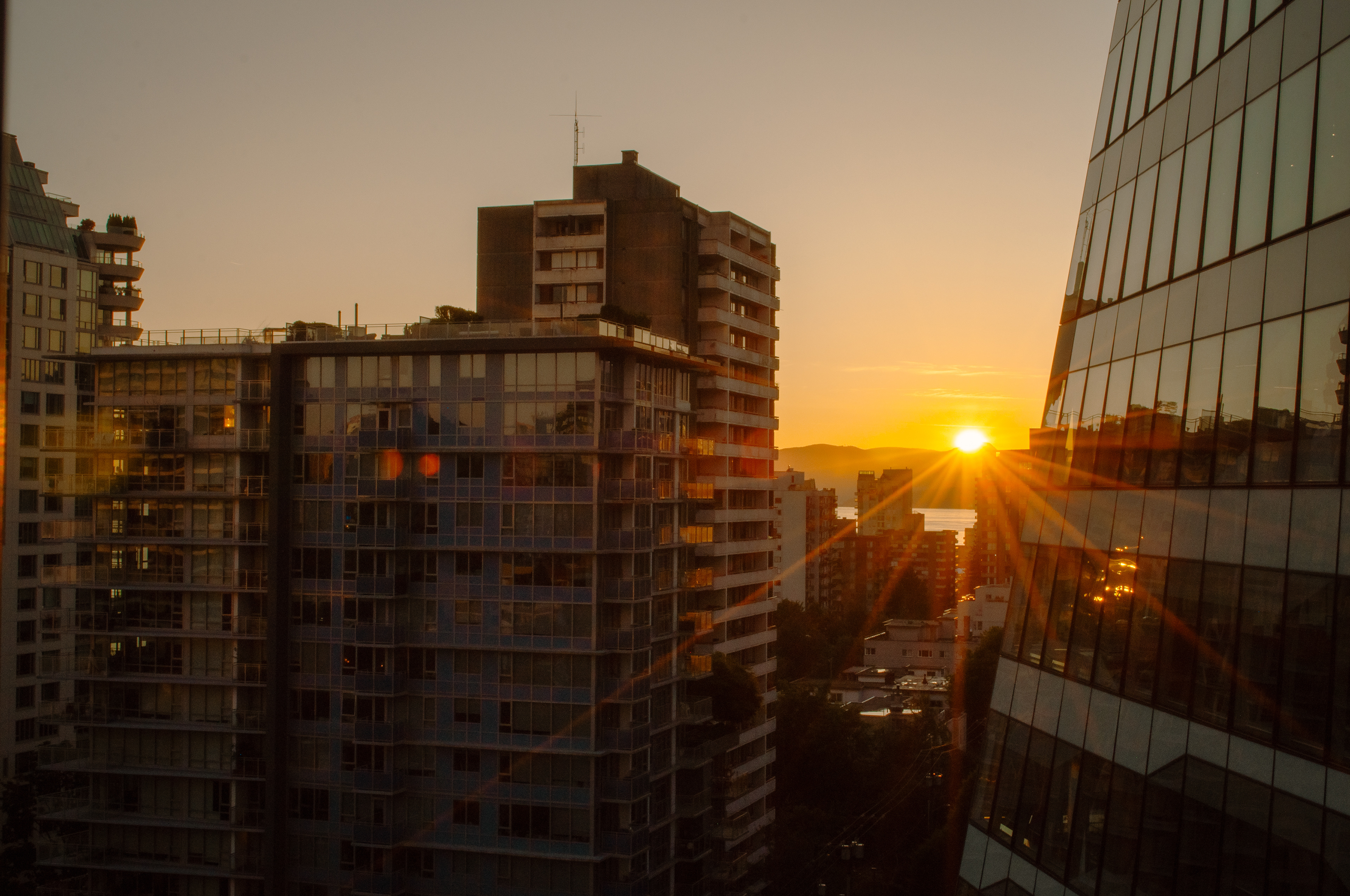 skyline sunset