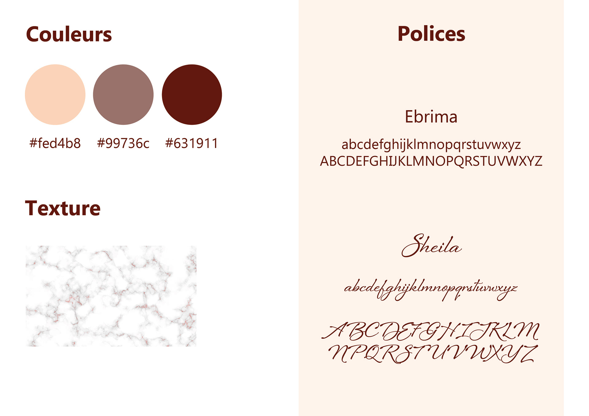 extrait charte graphique