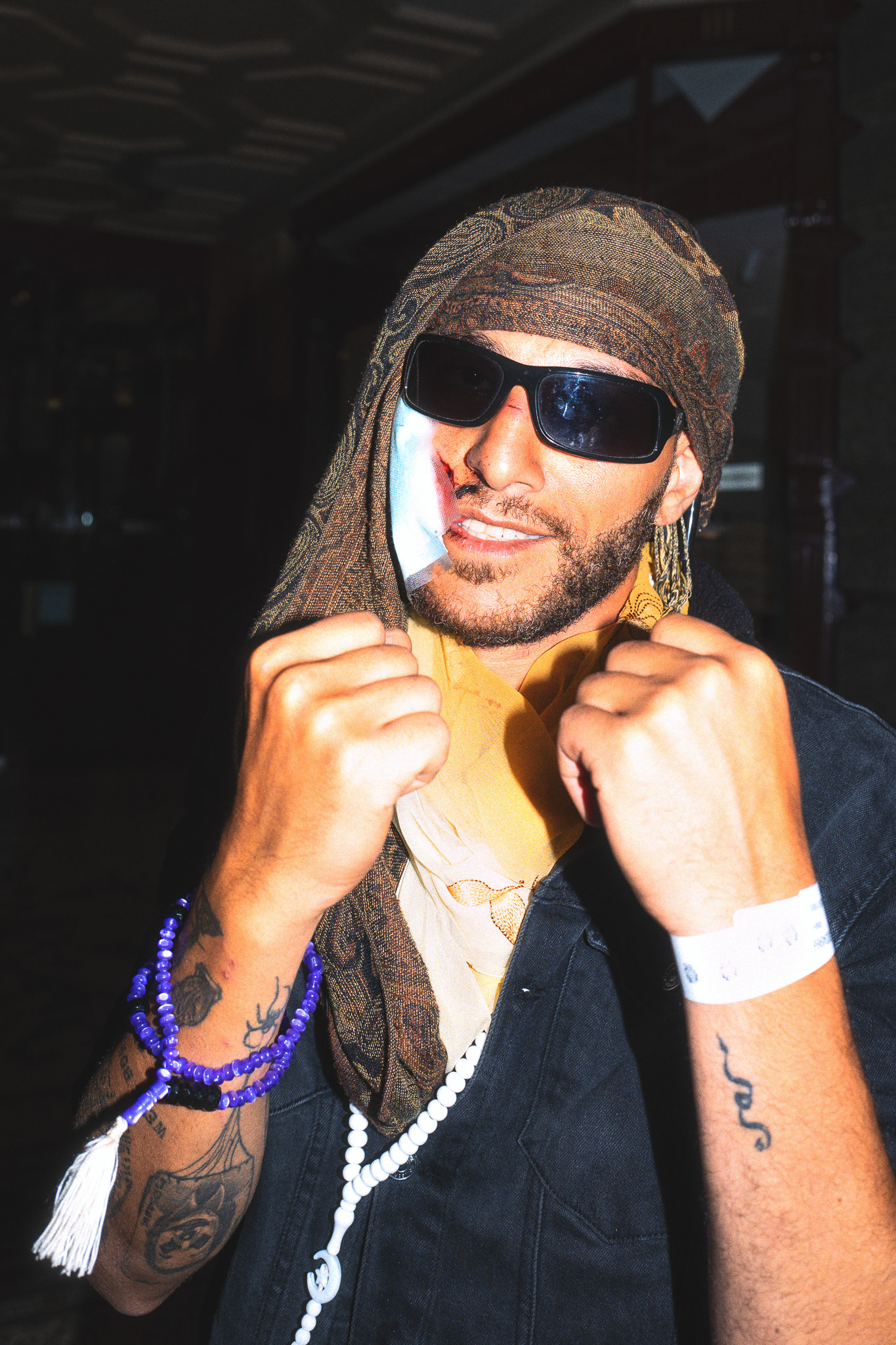 Boxer on street in Melbourne