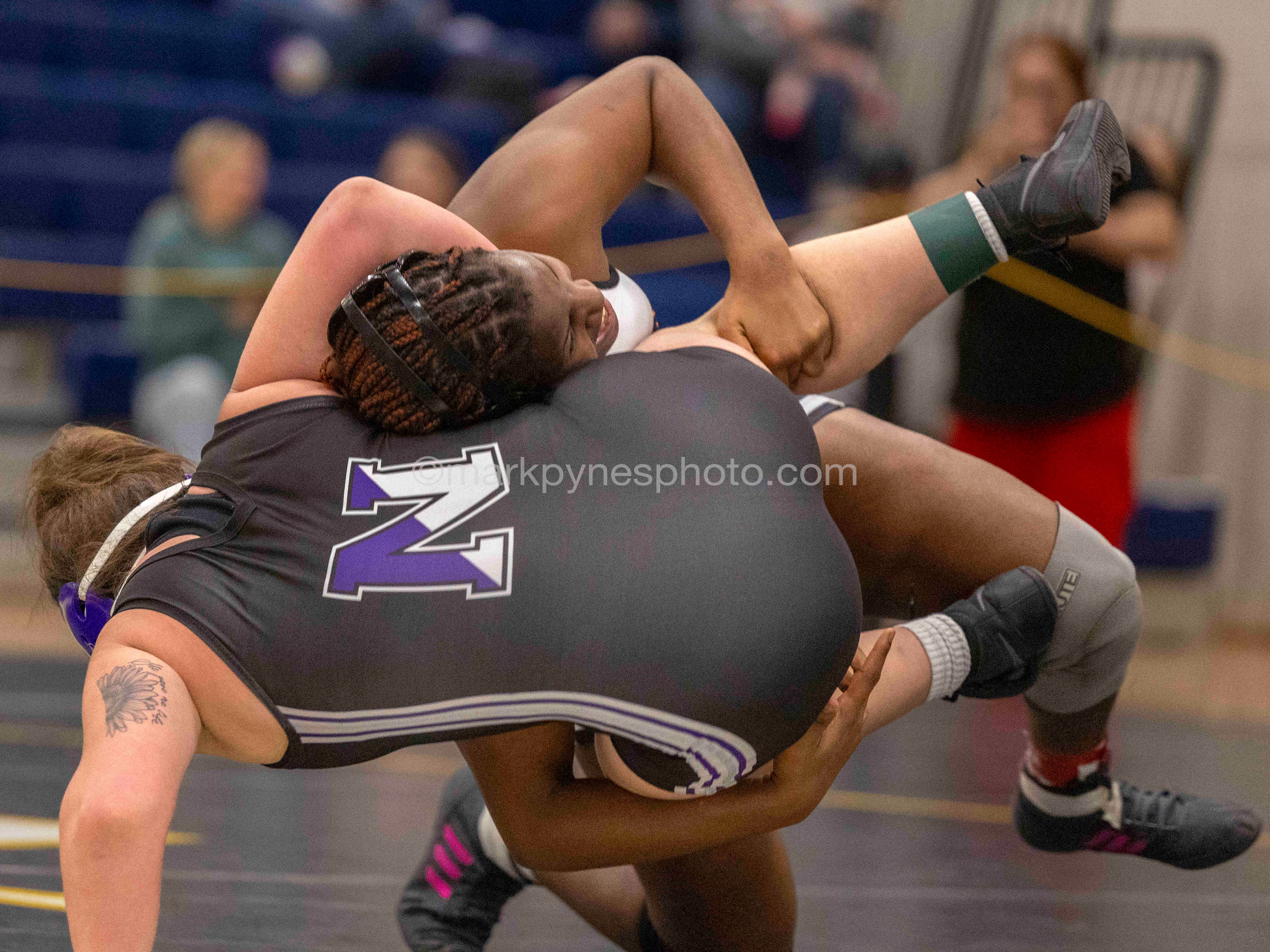 Angela Imorhoa, York Suburban, decisions Aambur Brletich, Northern York, 4-1 at 170-pounds.