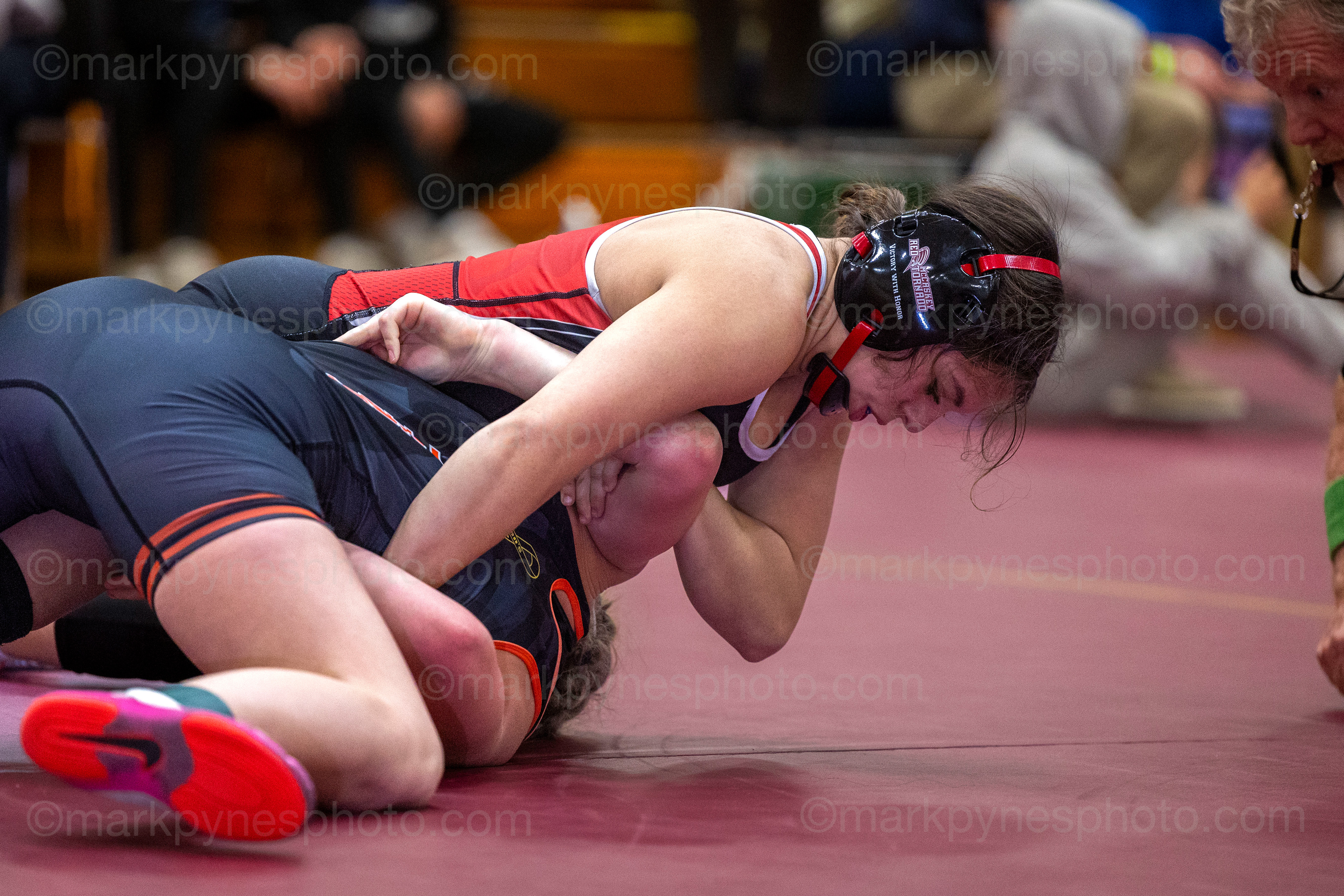 Journie Rodriguez, J.P. McCaskey, major decisions York Suburban’s Alysiana Price-Ierley, 16-3, in the 112-pound final.