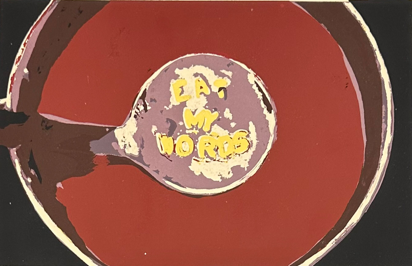 Eat My Words, Screenprint (Detail), 2020