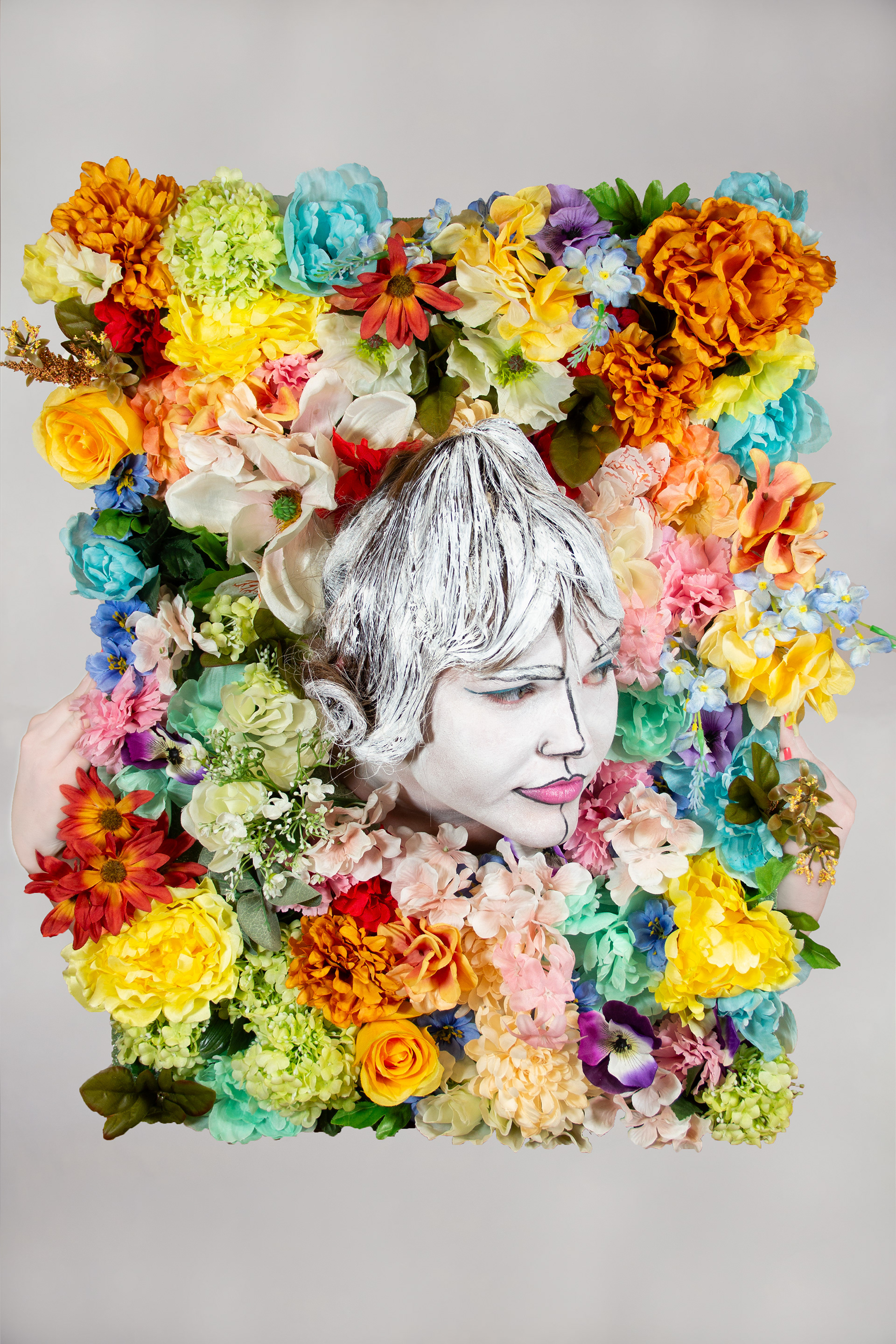 Head with Flowers, 2024