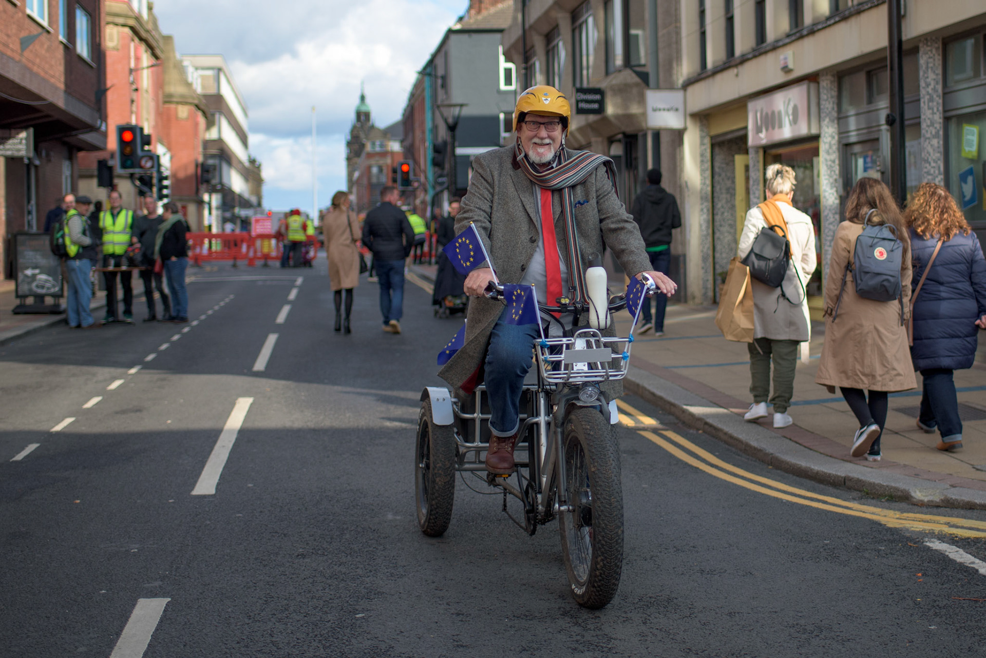 Candid photo taken at charity event 