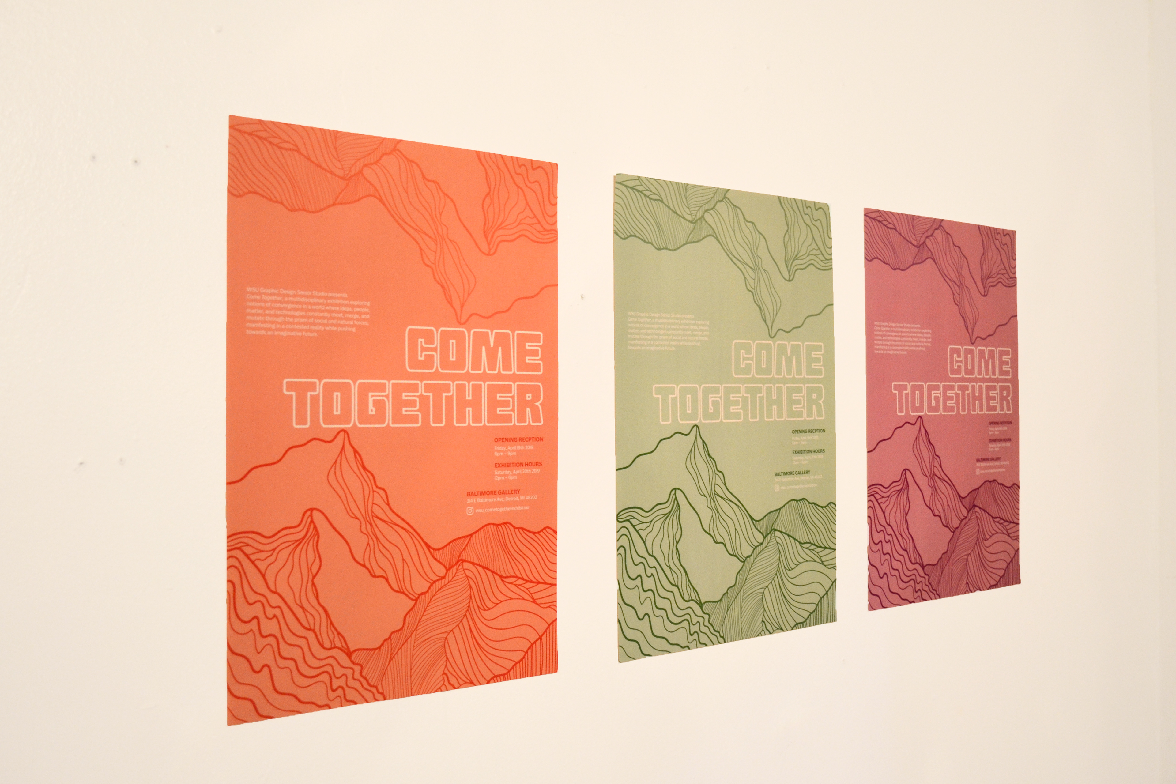 Posters and identity which my team (curatorial) helped art direct.