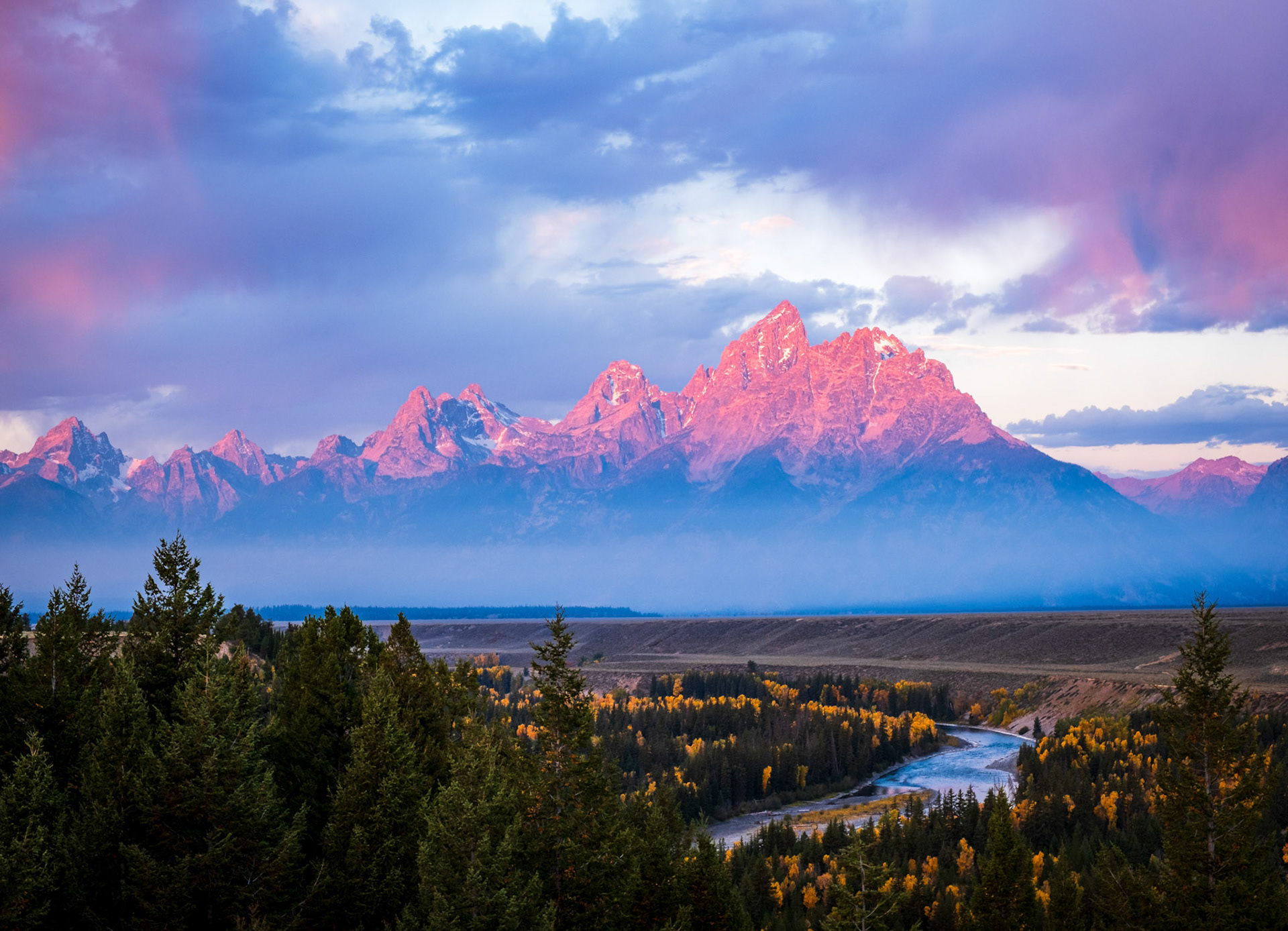 Snake River Overlook in Grand Teton National Park