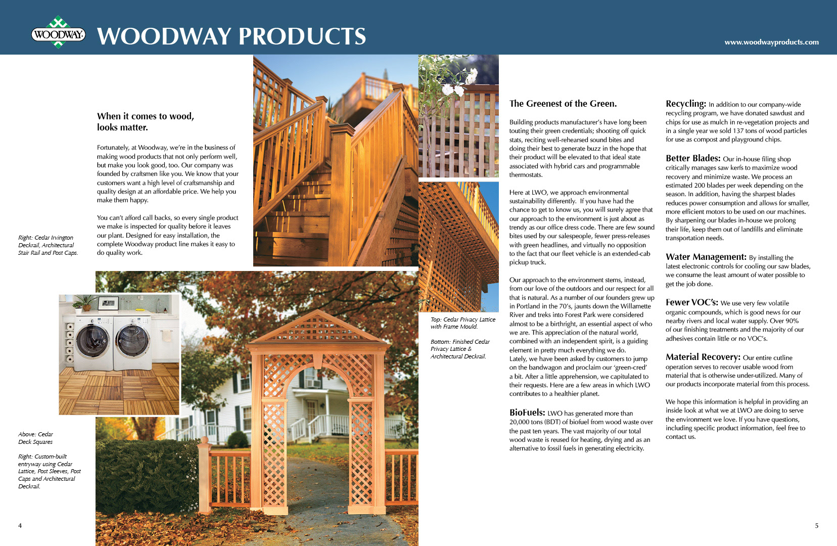 Woodway Products - Catalog