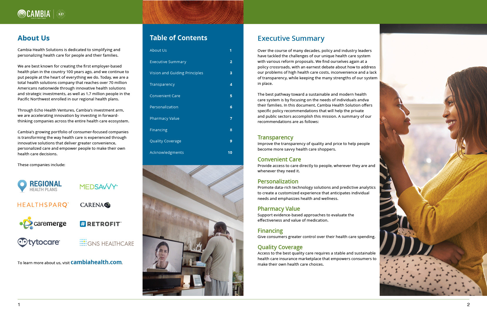 Cambia Heath Solutions - Brochure