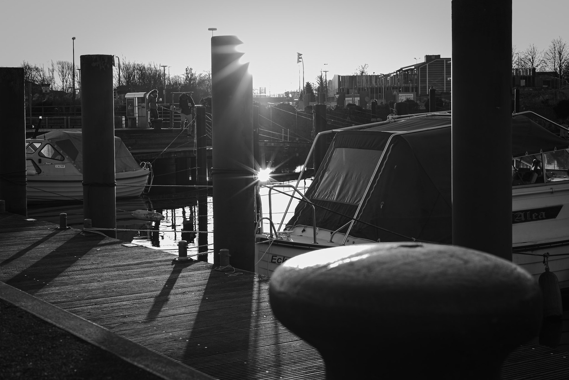 Hafenkopf in der Abendsonne