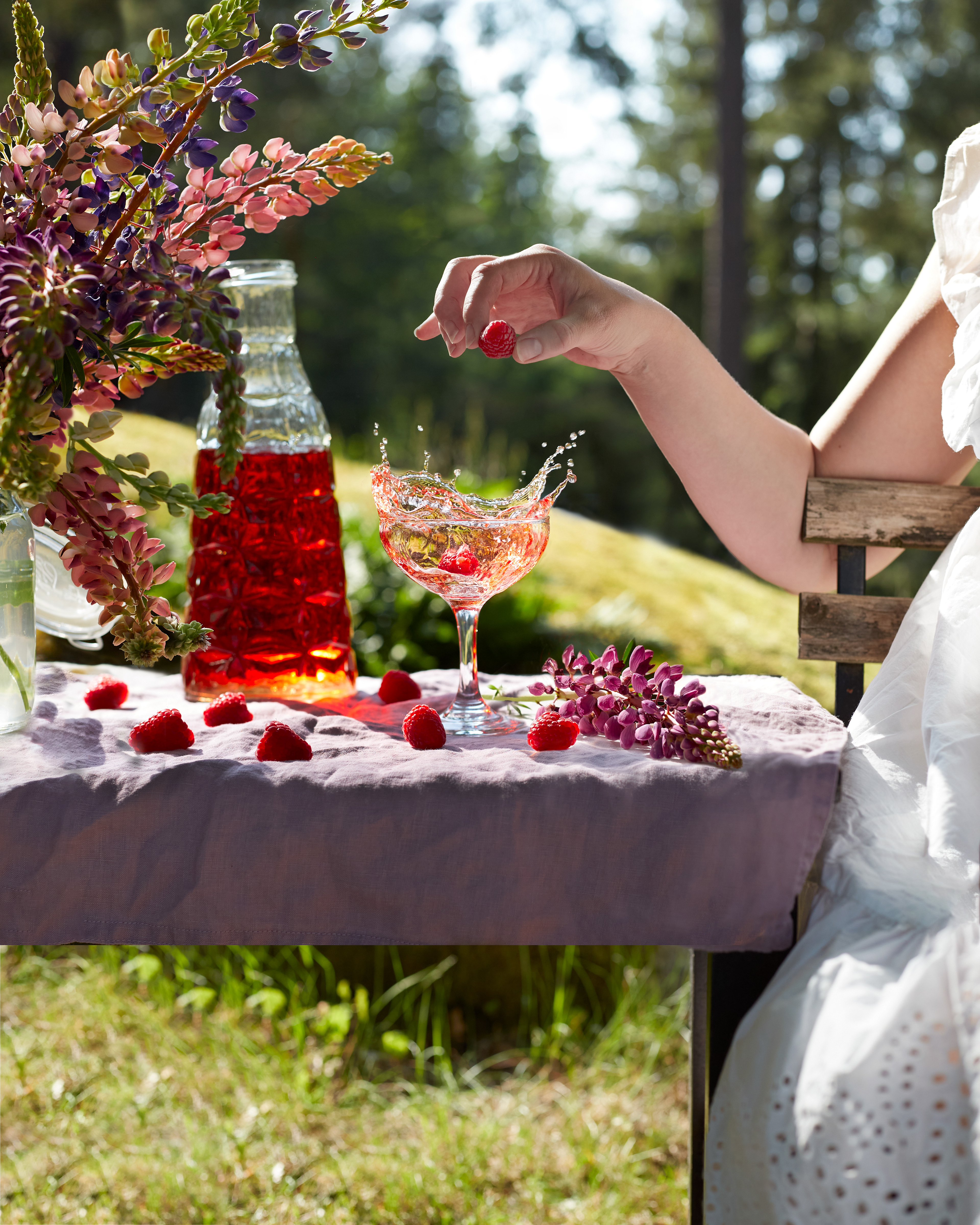 kesäinen kuva juomista