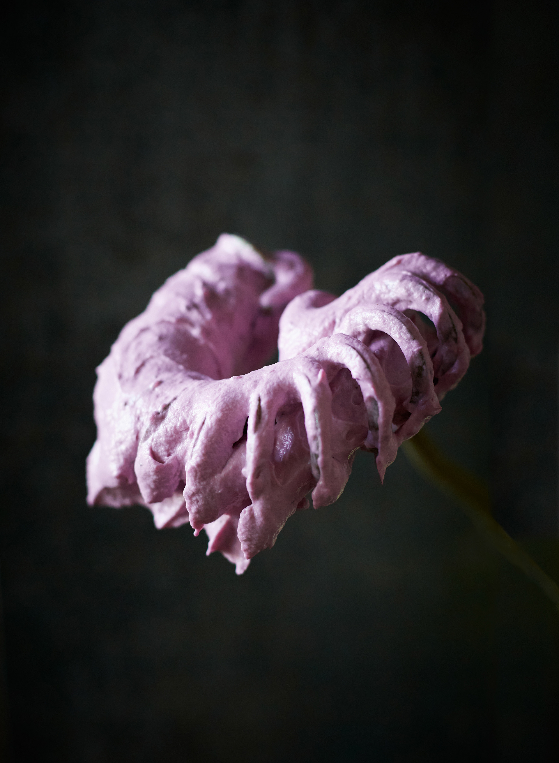 Vispilä jossa punaista rahkaa