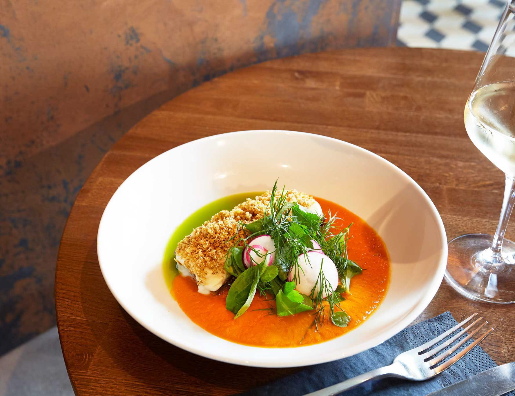 Annoskuva kala-annoksesta