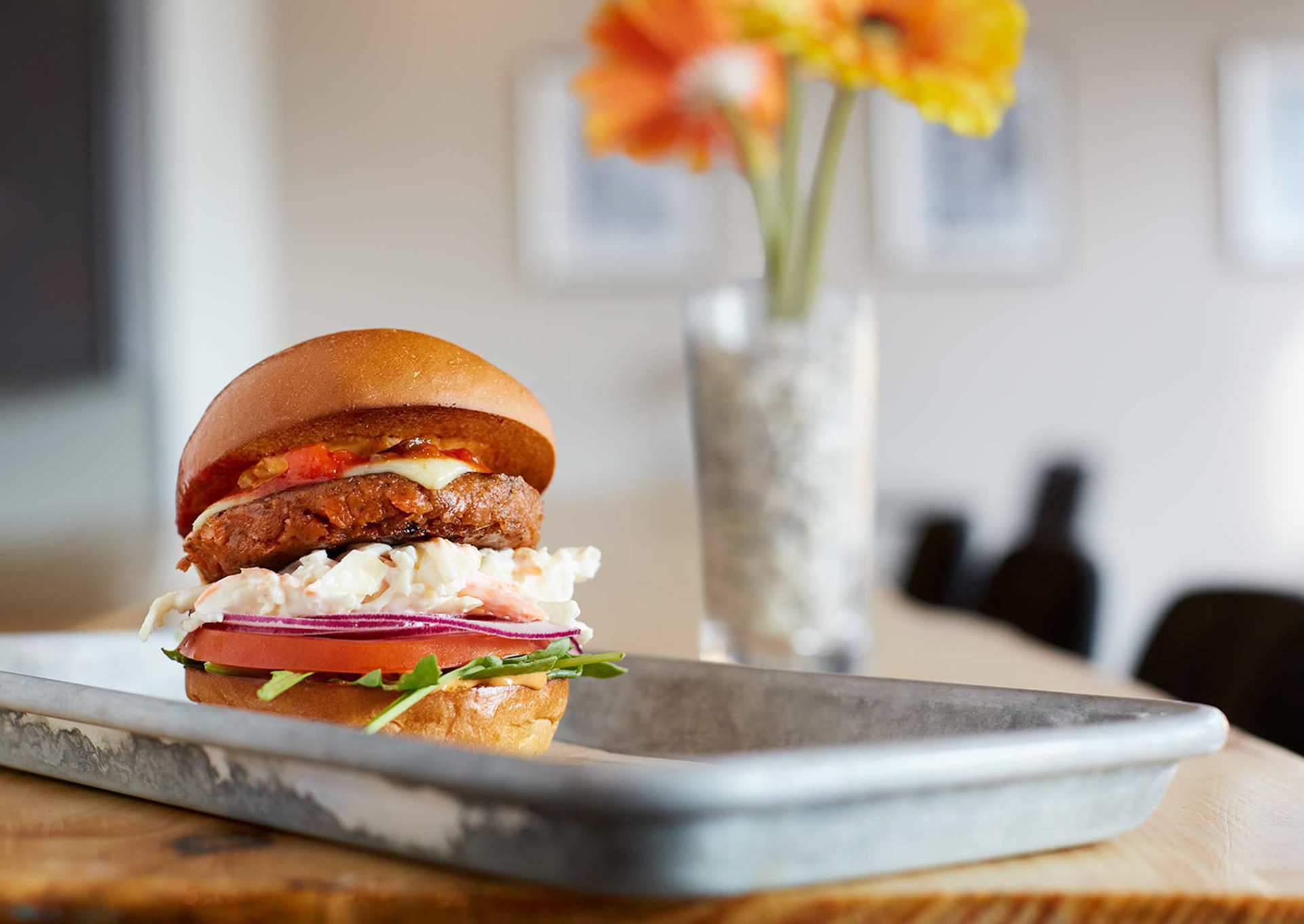 Annoskuva hampurilaisesta 