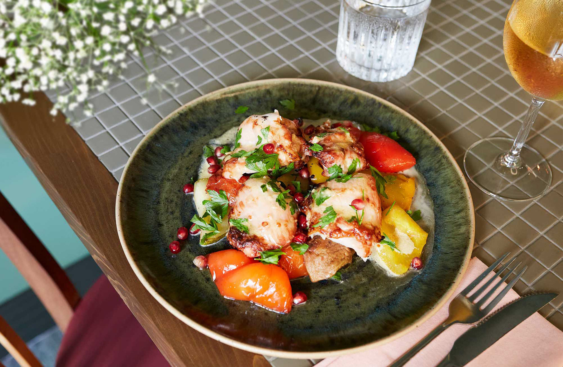 Annoskuva kana-annoksesta