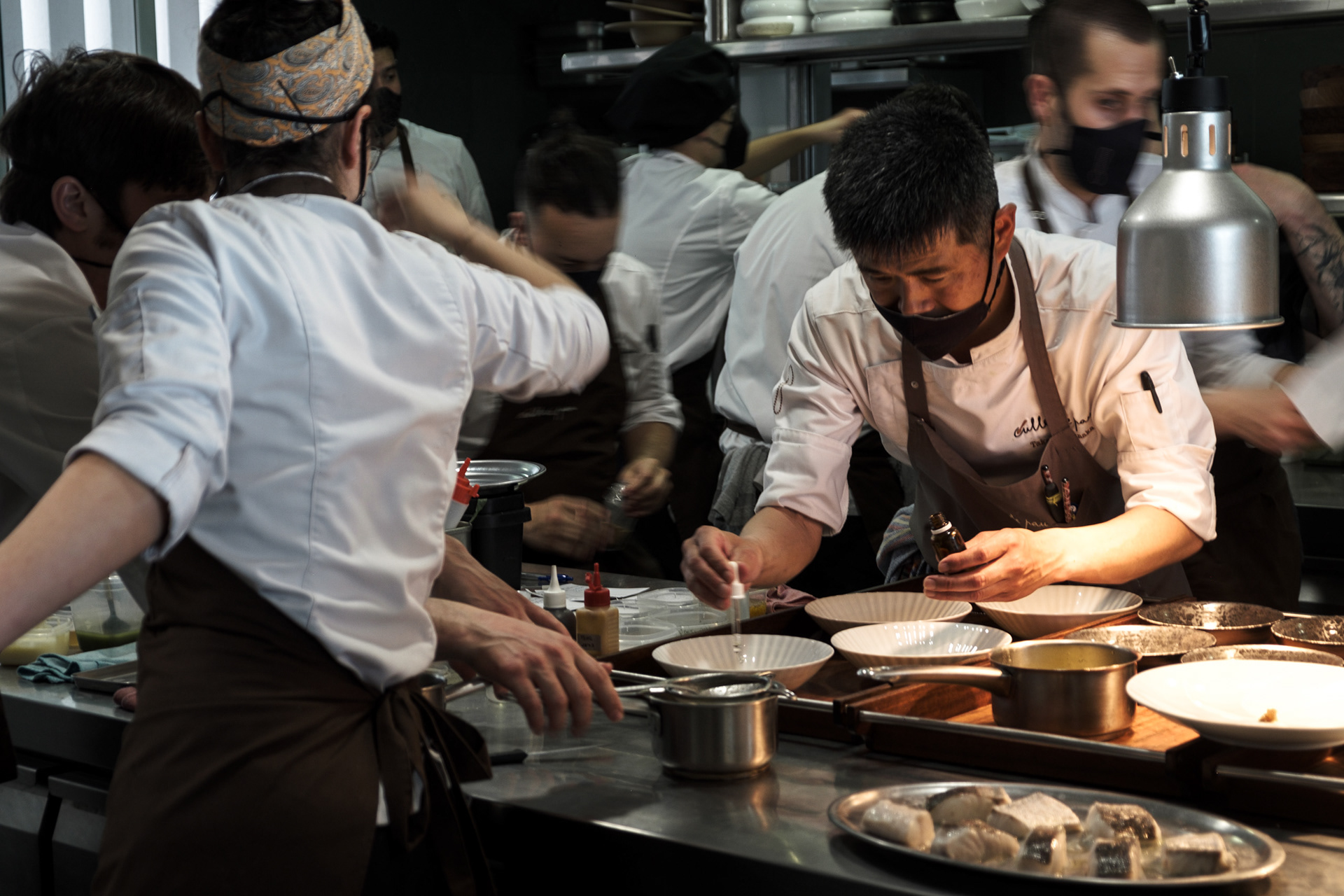 Taka durante o pico do serviço. Culler de Pau**, Javier Olleros.