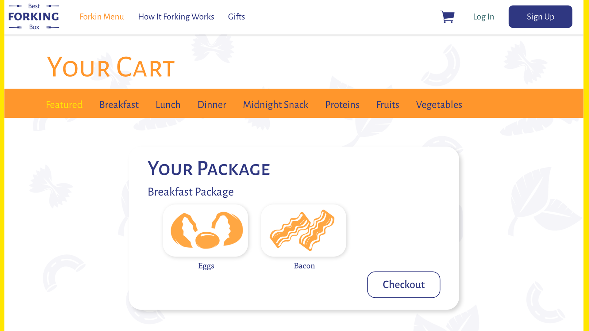 Selected Package Screen