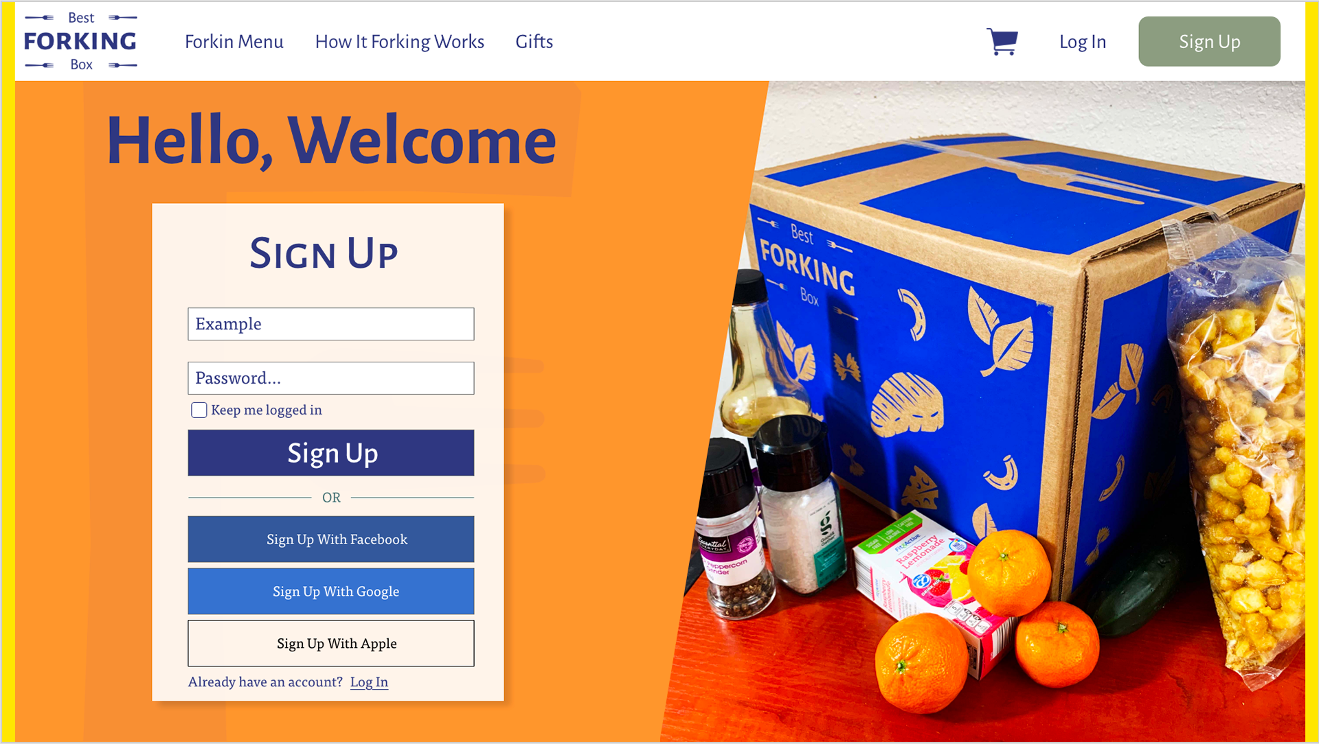 Sign Up Screen