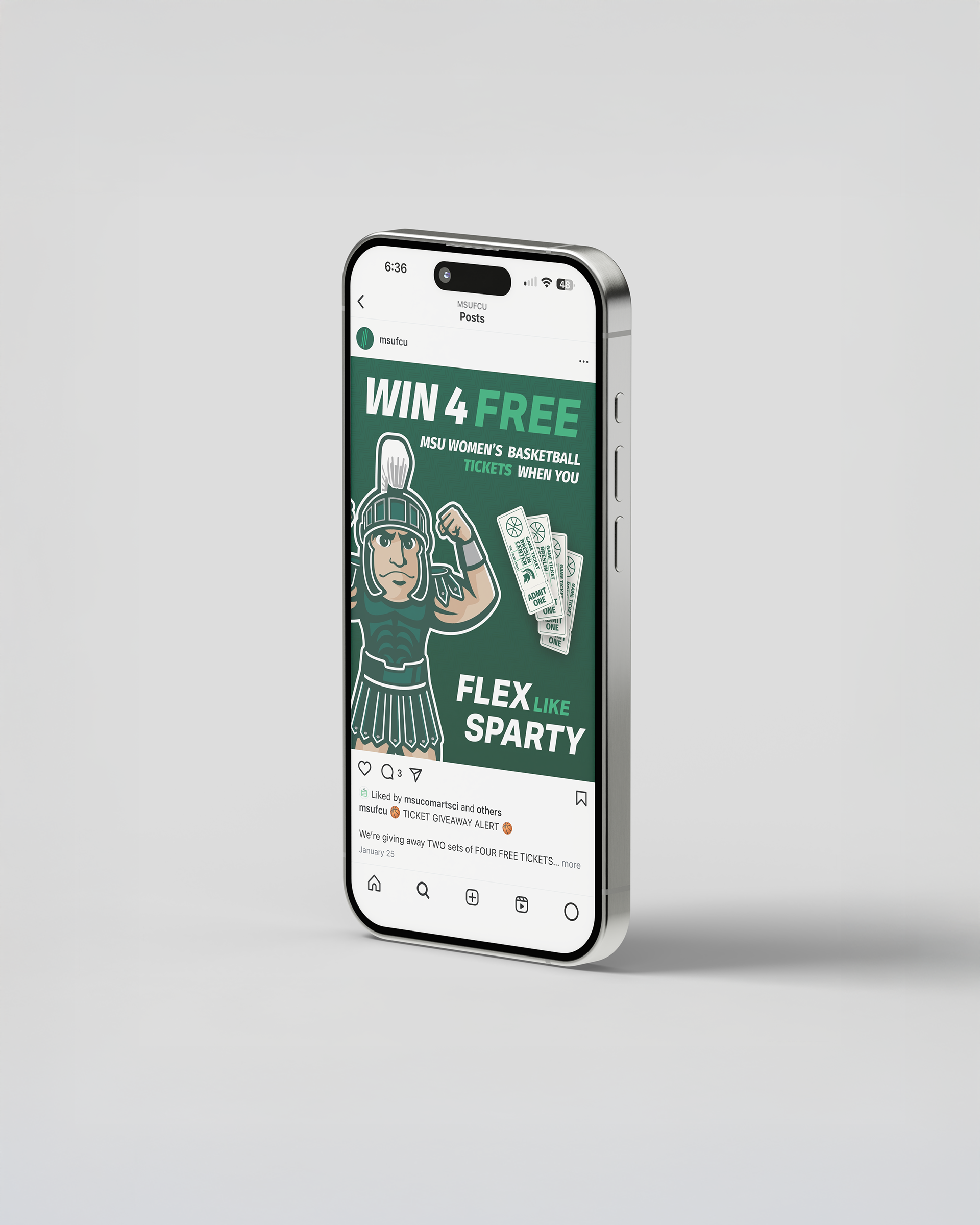 Flex Like Sparty Social Post