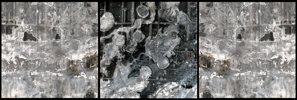 "dessins sur photographie acidifiée" 1997