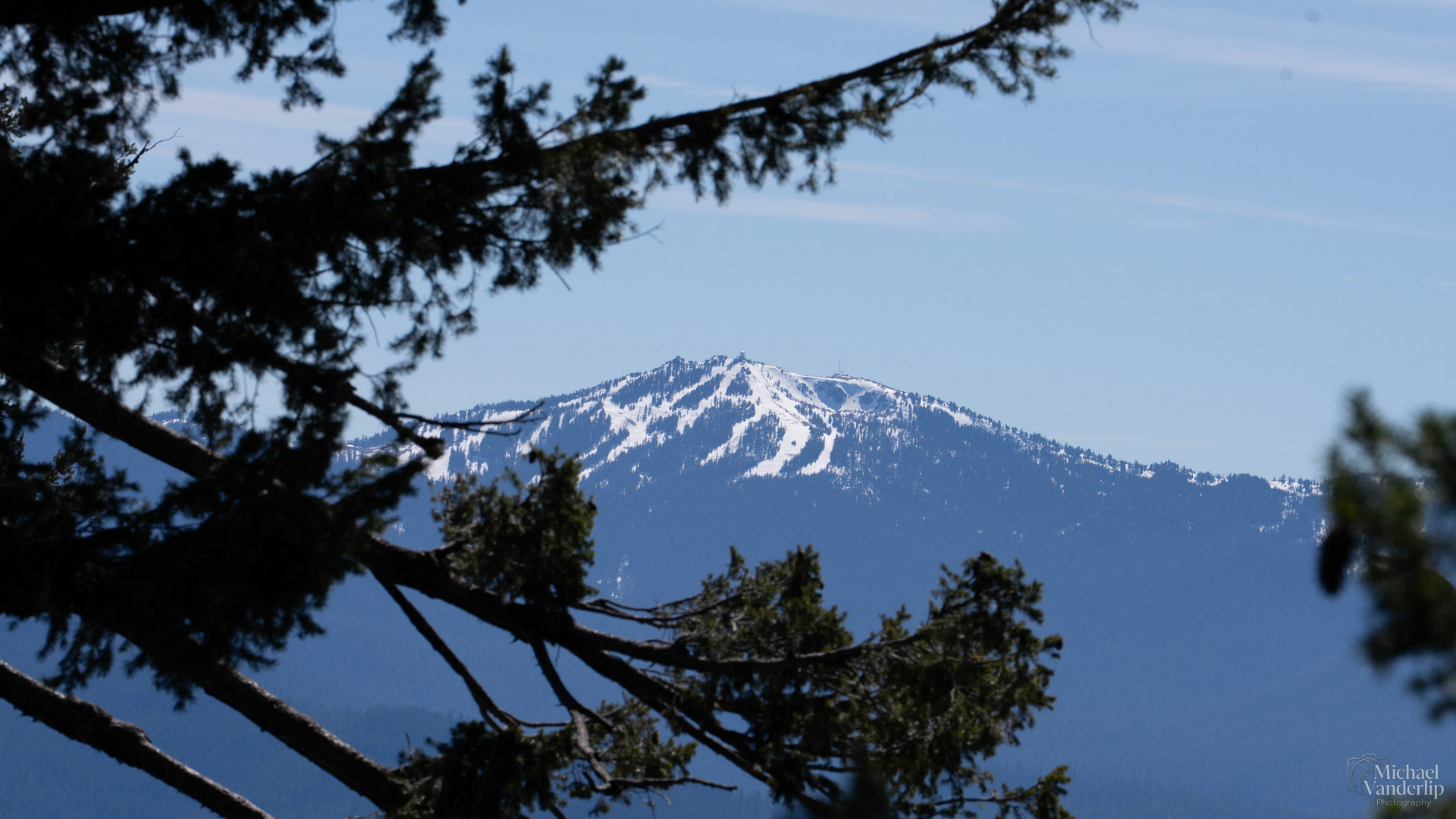 Mt. Ashland viewed from Grizzly Peak, Ashland, Oregon.