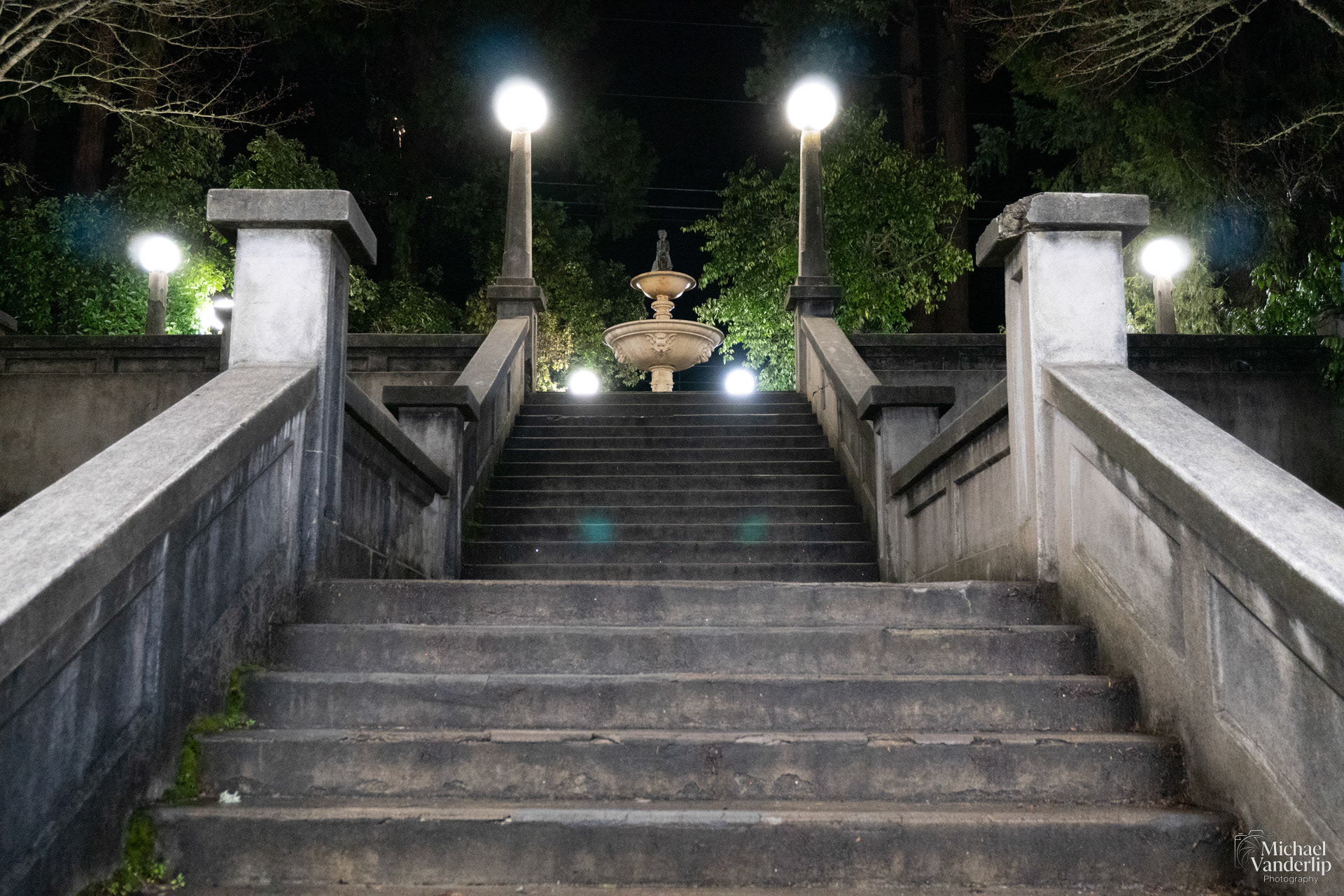 Perozzi Fountain in Lithia Park, Ashland, Oregon.