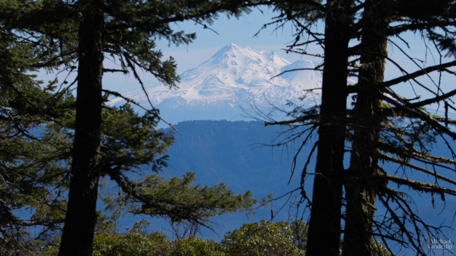 Mt. Shasta viewed from Grizzly Peak, Ashland, Oregon.