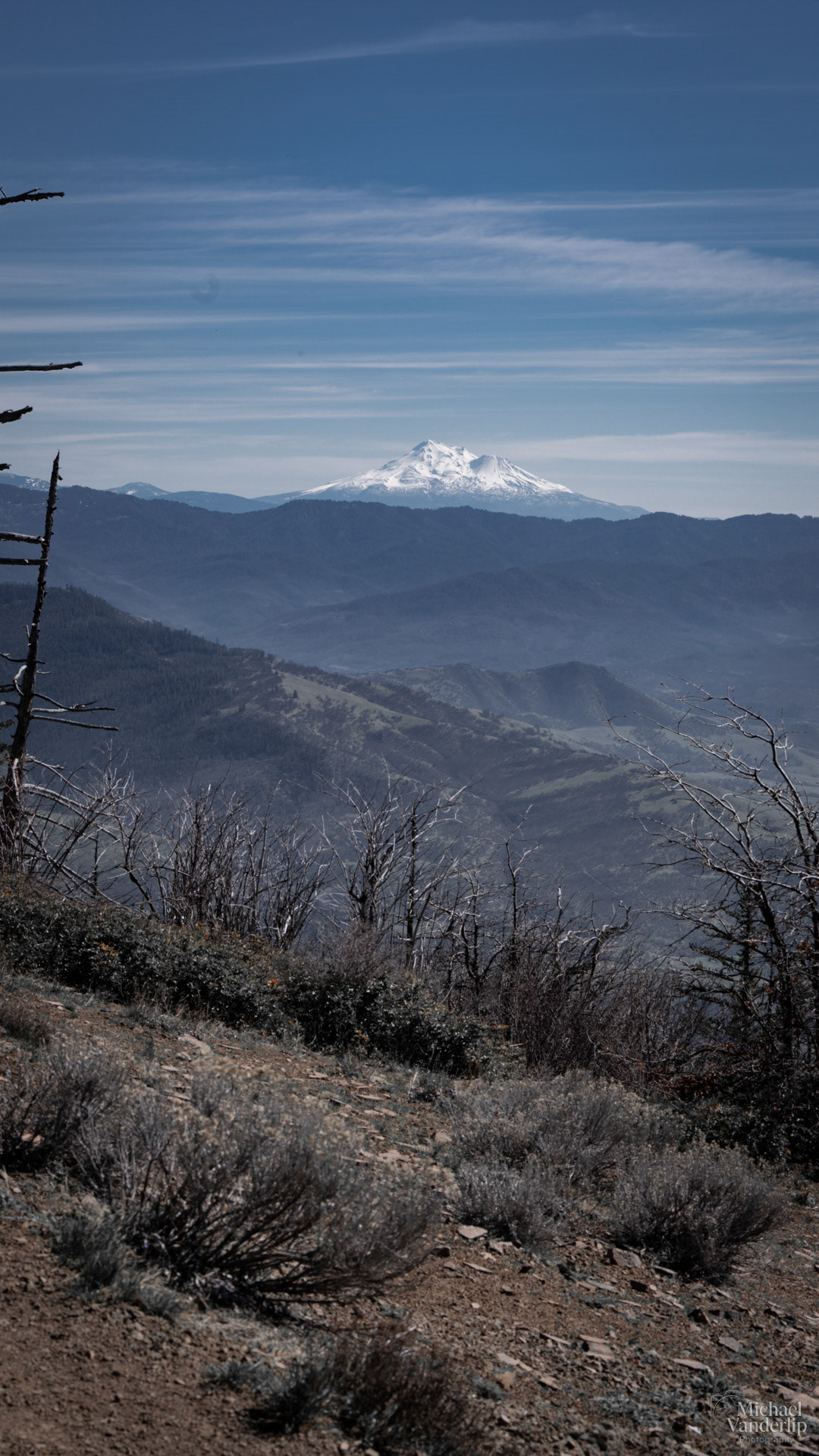 Mt. Shasta viewed from Grizzly Peak, Ashland, Oregon.