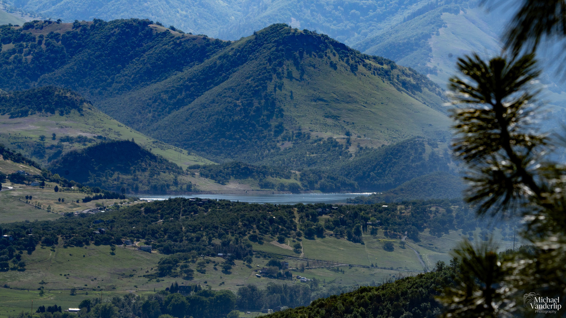 Emigrant Lake viewed from Grizzly Peak, near Ashland, Oregon.